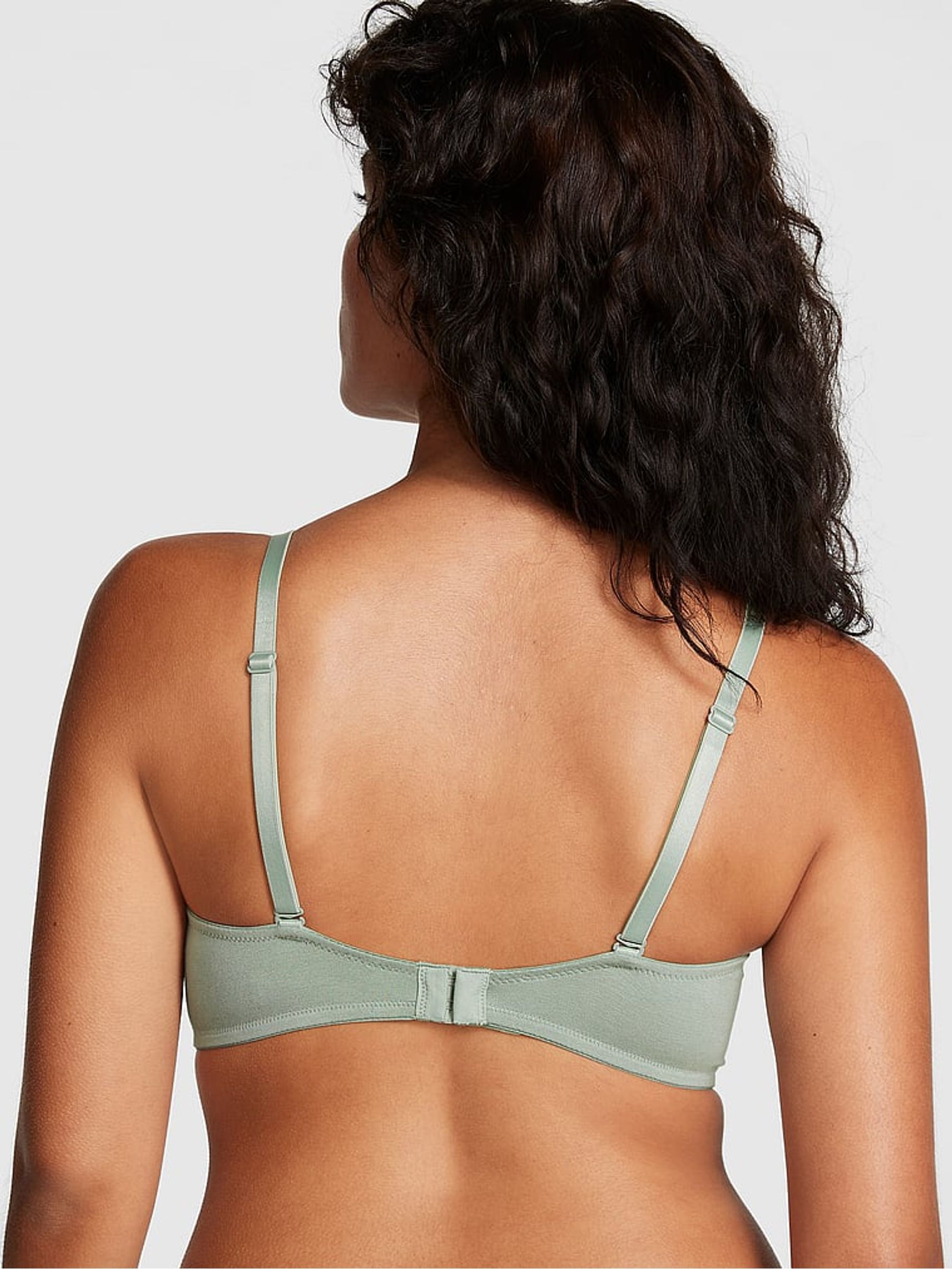 Iceberg Green Push Up Cotton Bra - Image 2 of 4