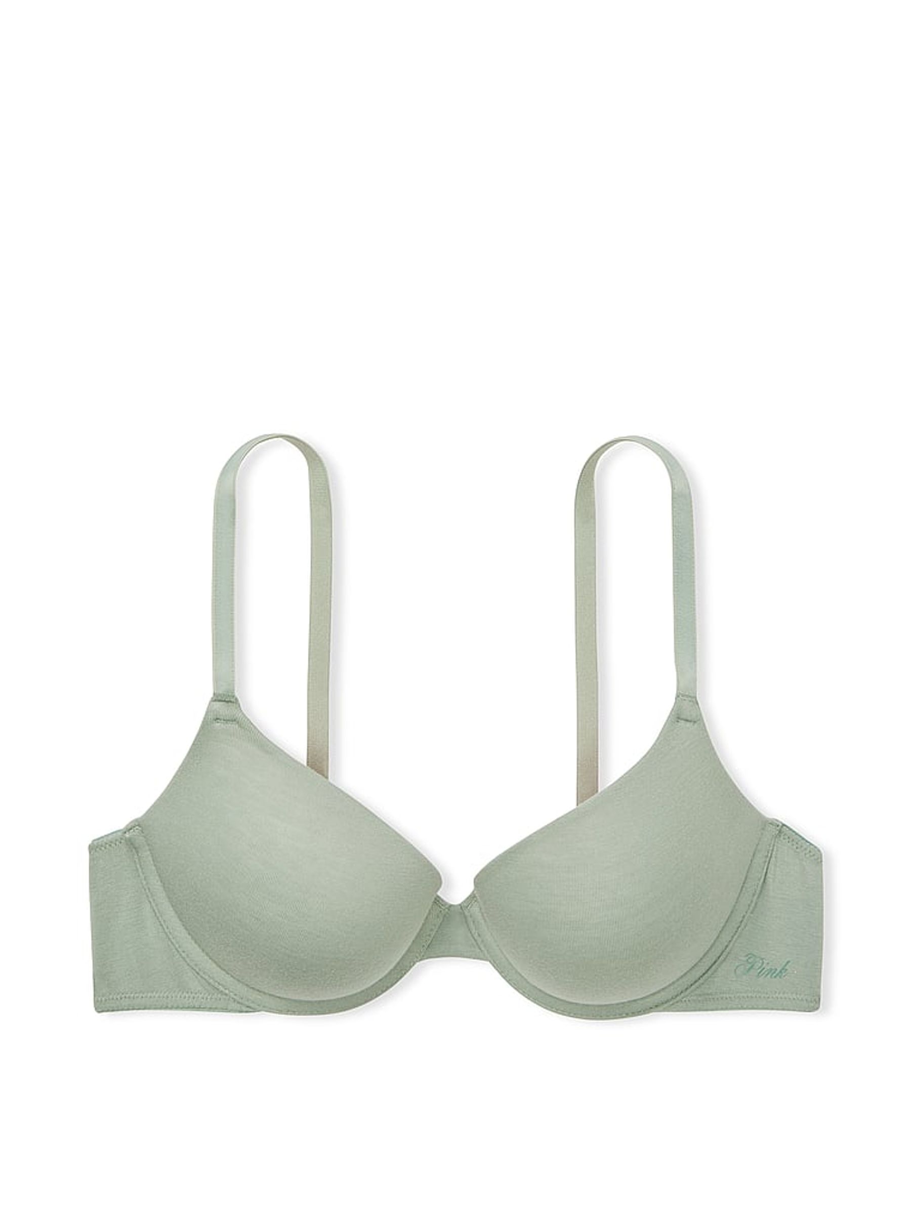 Iceberg Green Push Up Cotton Bra - Image 4 of 4