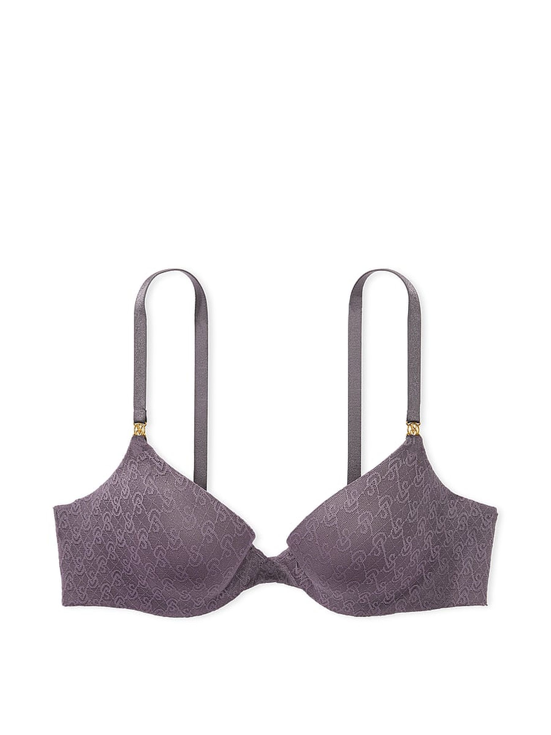 Tornado Purple Icon Push Up Demi Bra - Image 1 of 1