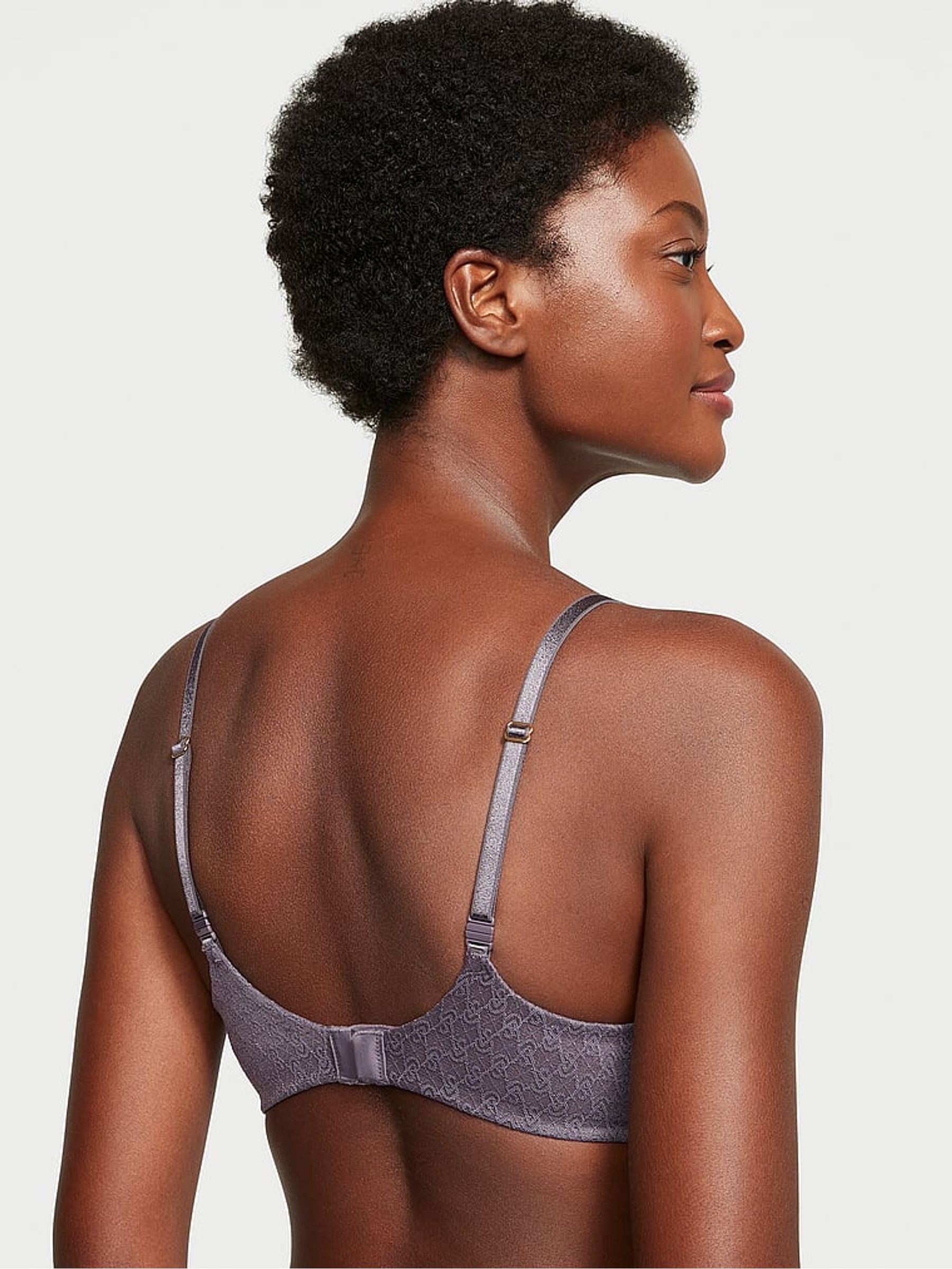 Tornado Purple Icon Push Up Demi Bra - Image 2 of 3