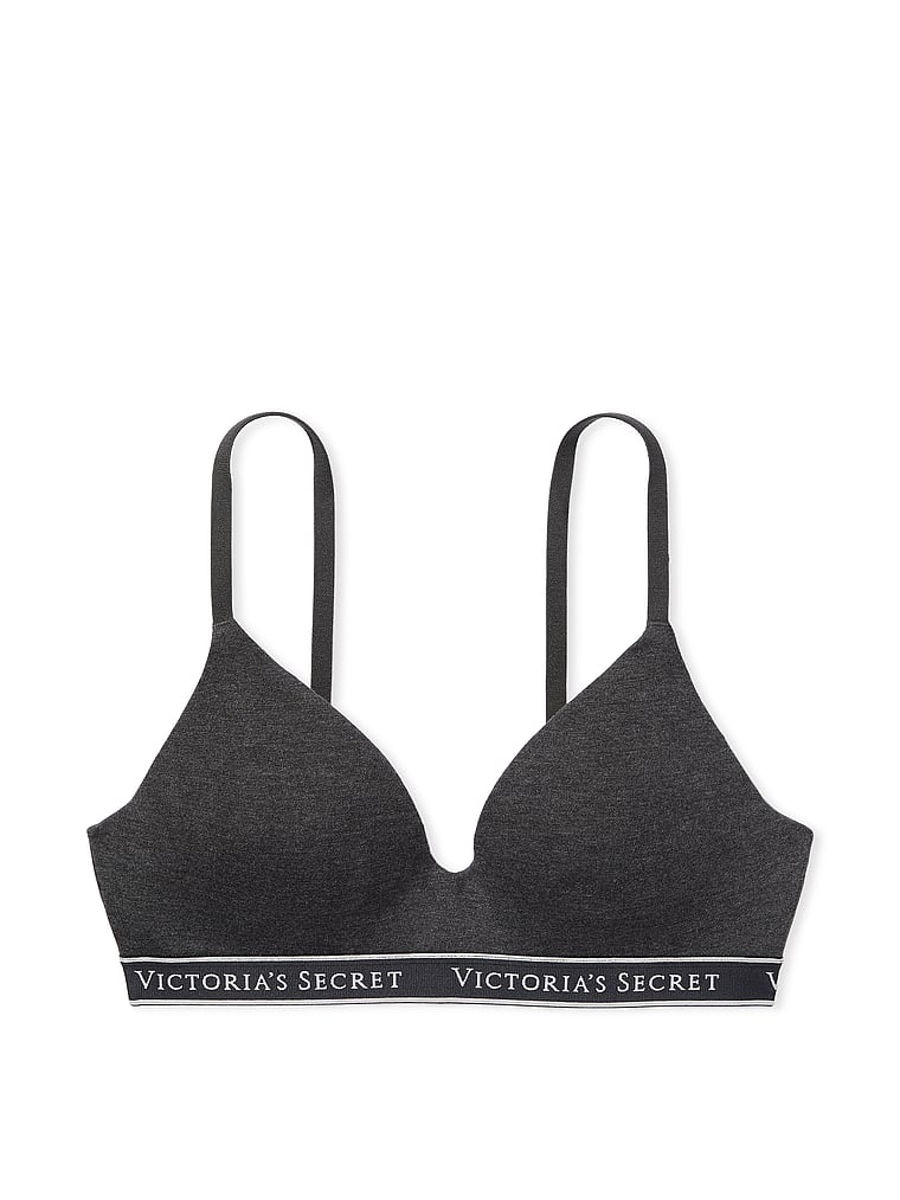 Charcoal Heather Grey Band Non Wired Lightly Lined Bra - Image 3 of 3