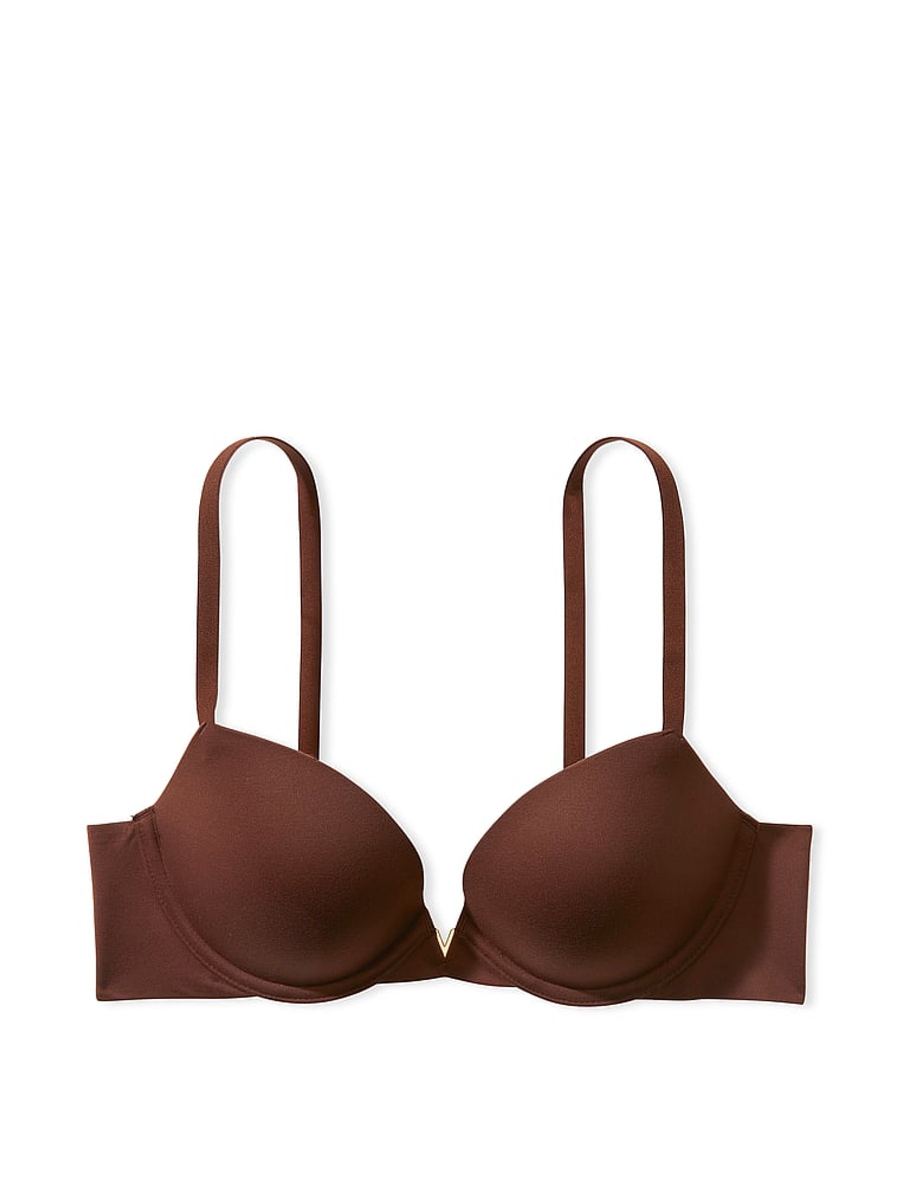 Ganache Brown Smooth Push Up Bra - Image 3 of 3