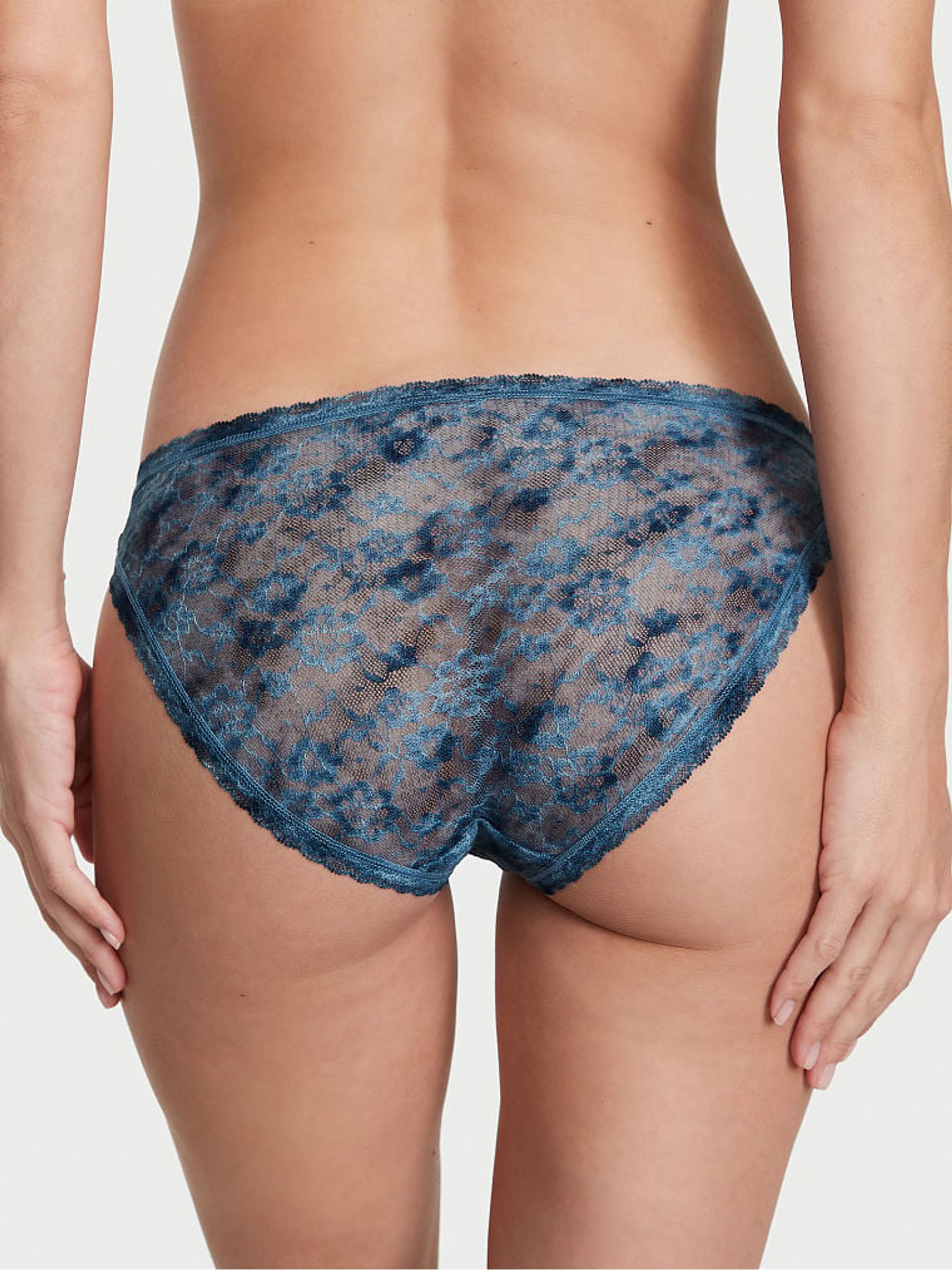 Country Blue Bikini Lace Knickers - Image 2 of 3