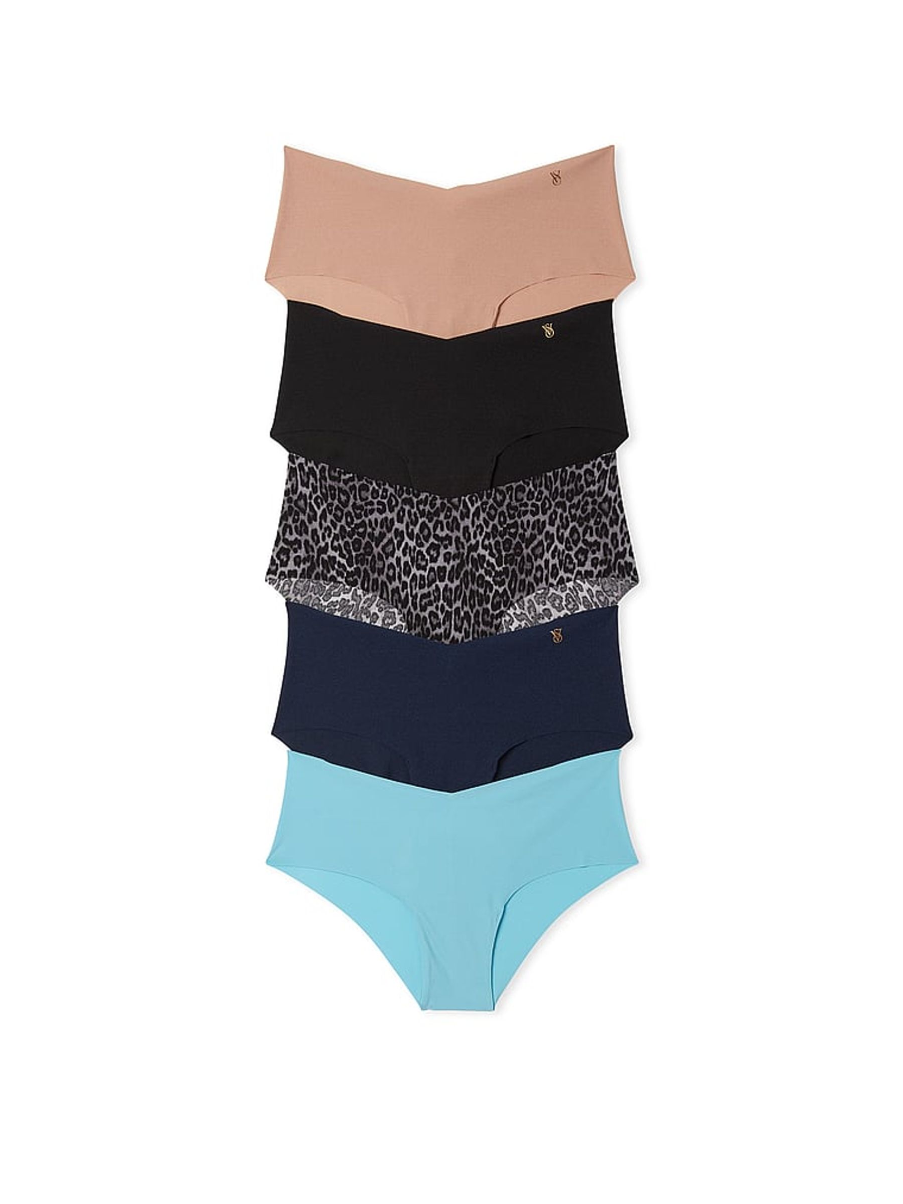 Nude/Black/Blue Hipster 5 Pack Knickers - Image 1 of 1