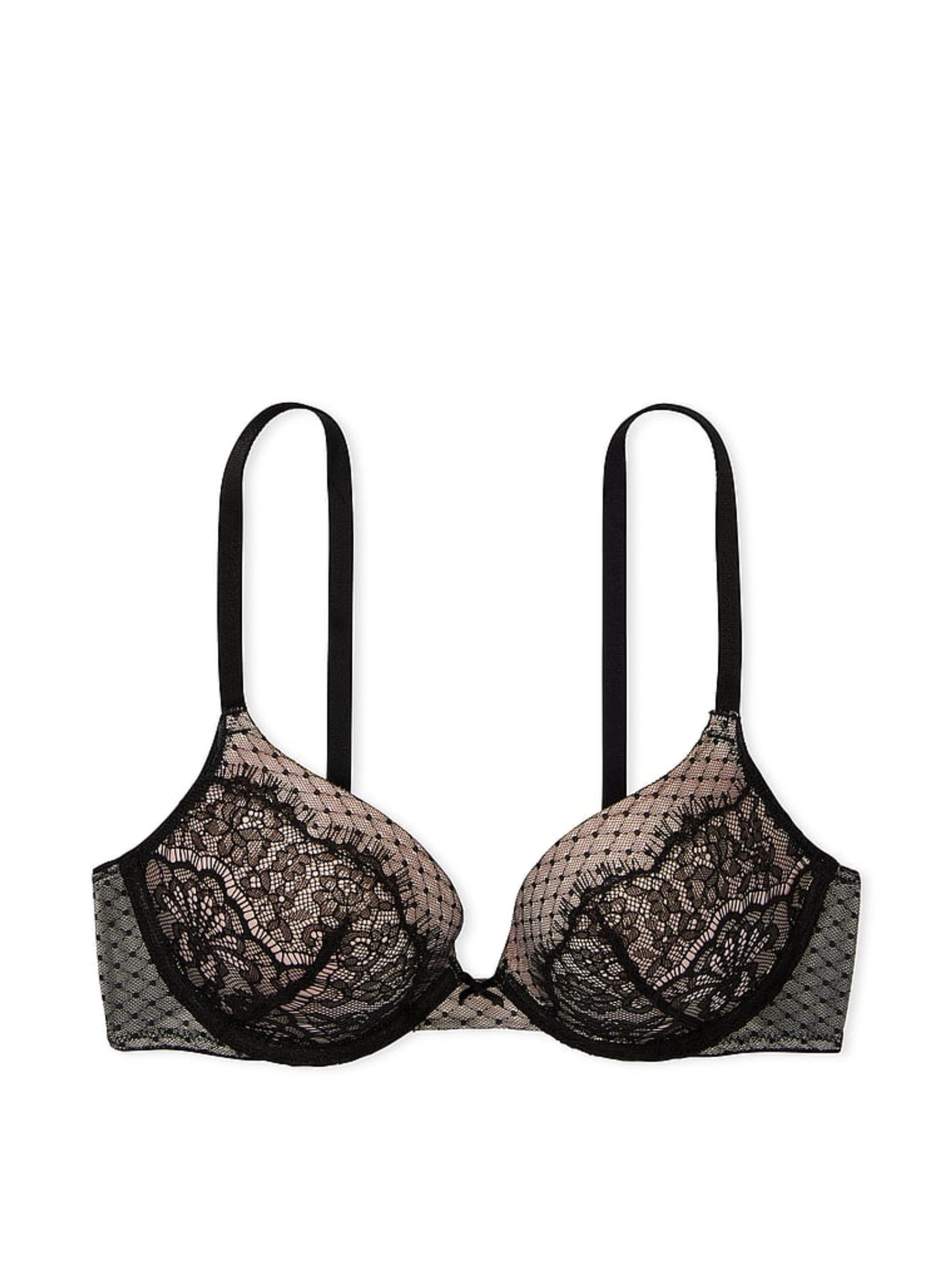 Black Lace Full Cup Push Up Bra - Image 3 of 3