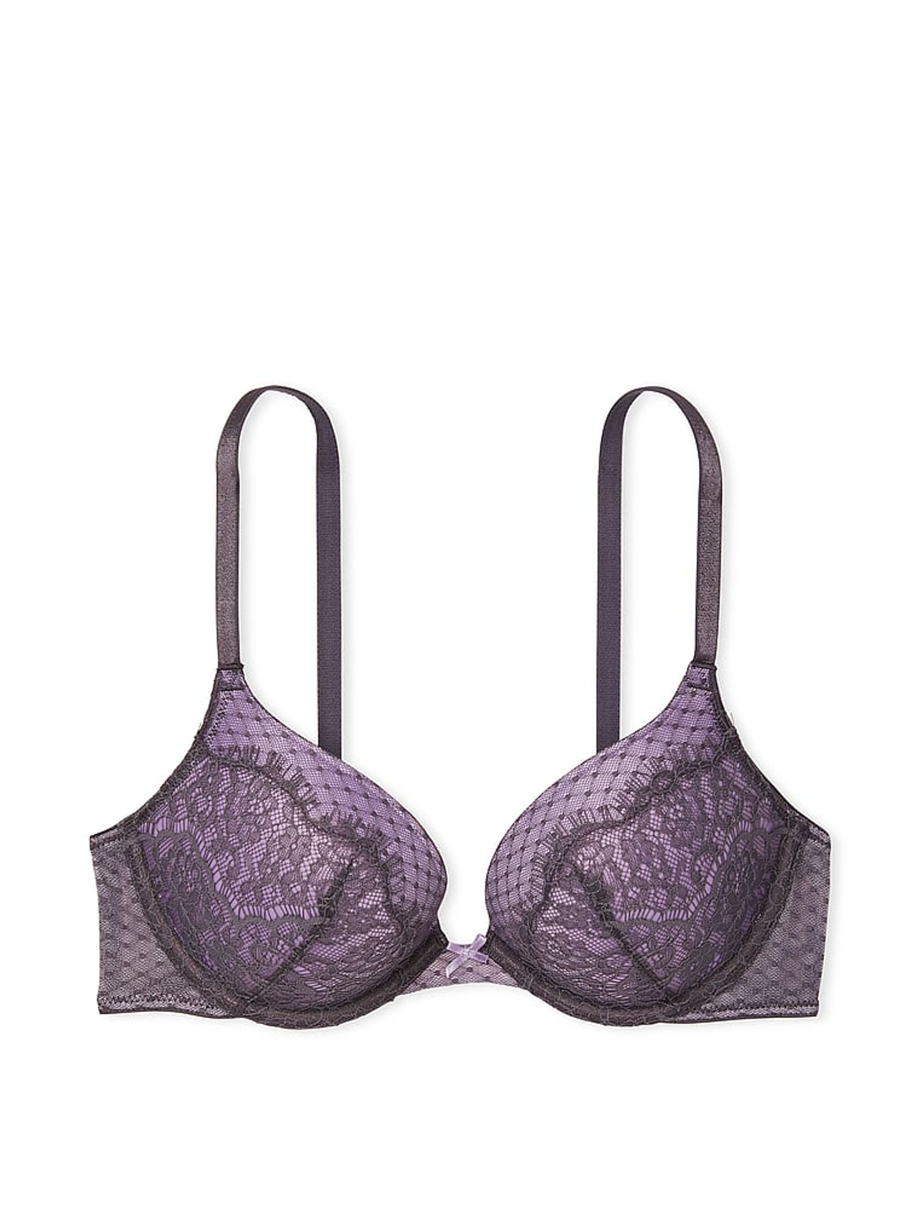 Tornado Purple Lace Full Cup Push Up Bra - Image 3 of 3
