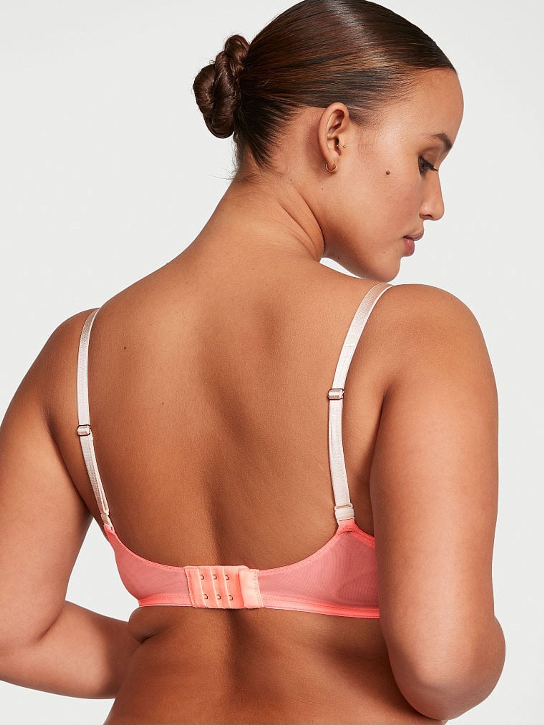 Neon Nectar Orange Lace Unlined Balcony Bra - Image 2 of 3