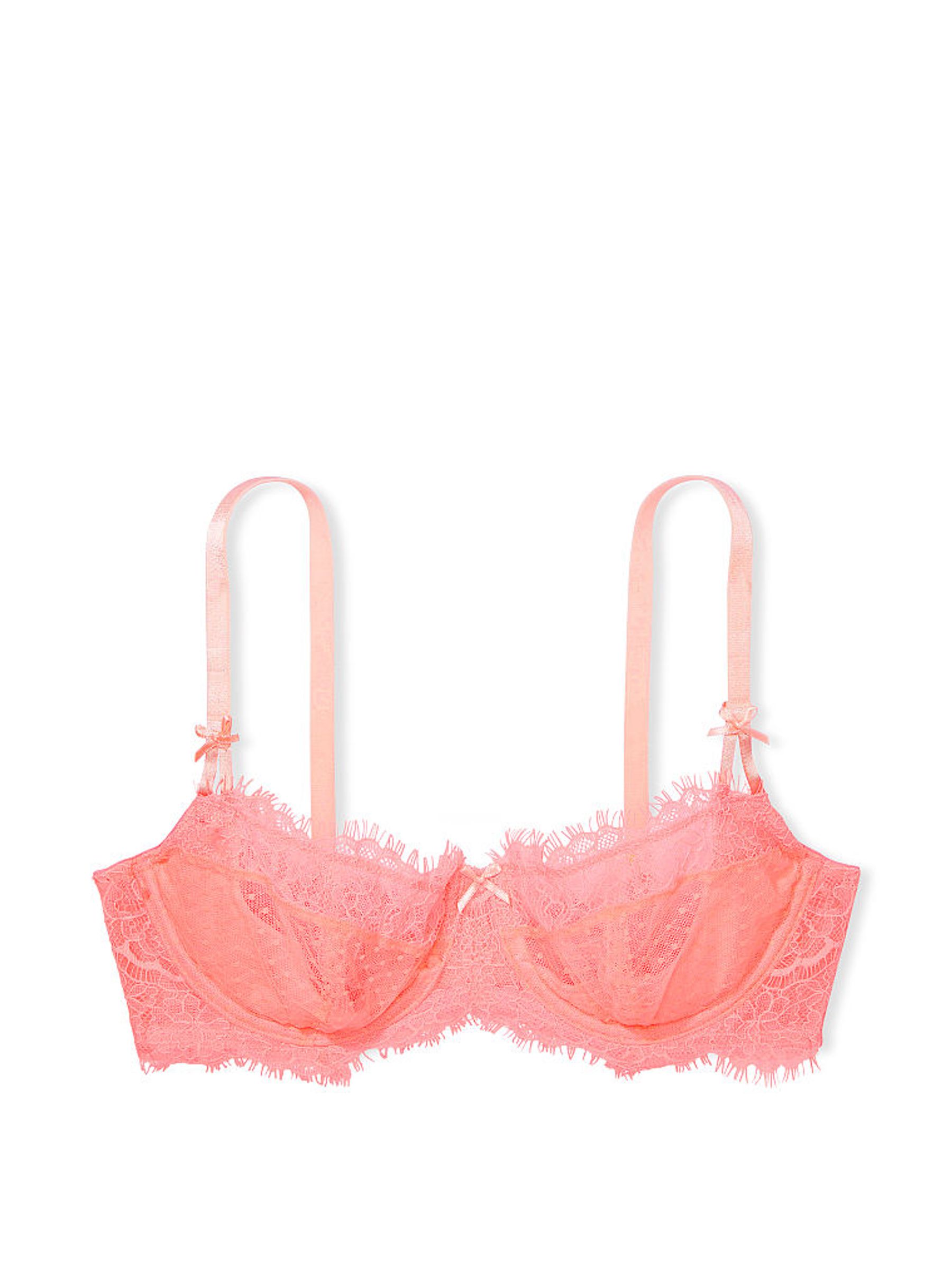 Neon Nectar Orange Lace Unlined Balcony Bra - Image 3 of 3