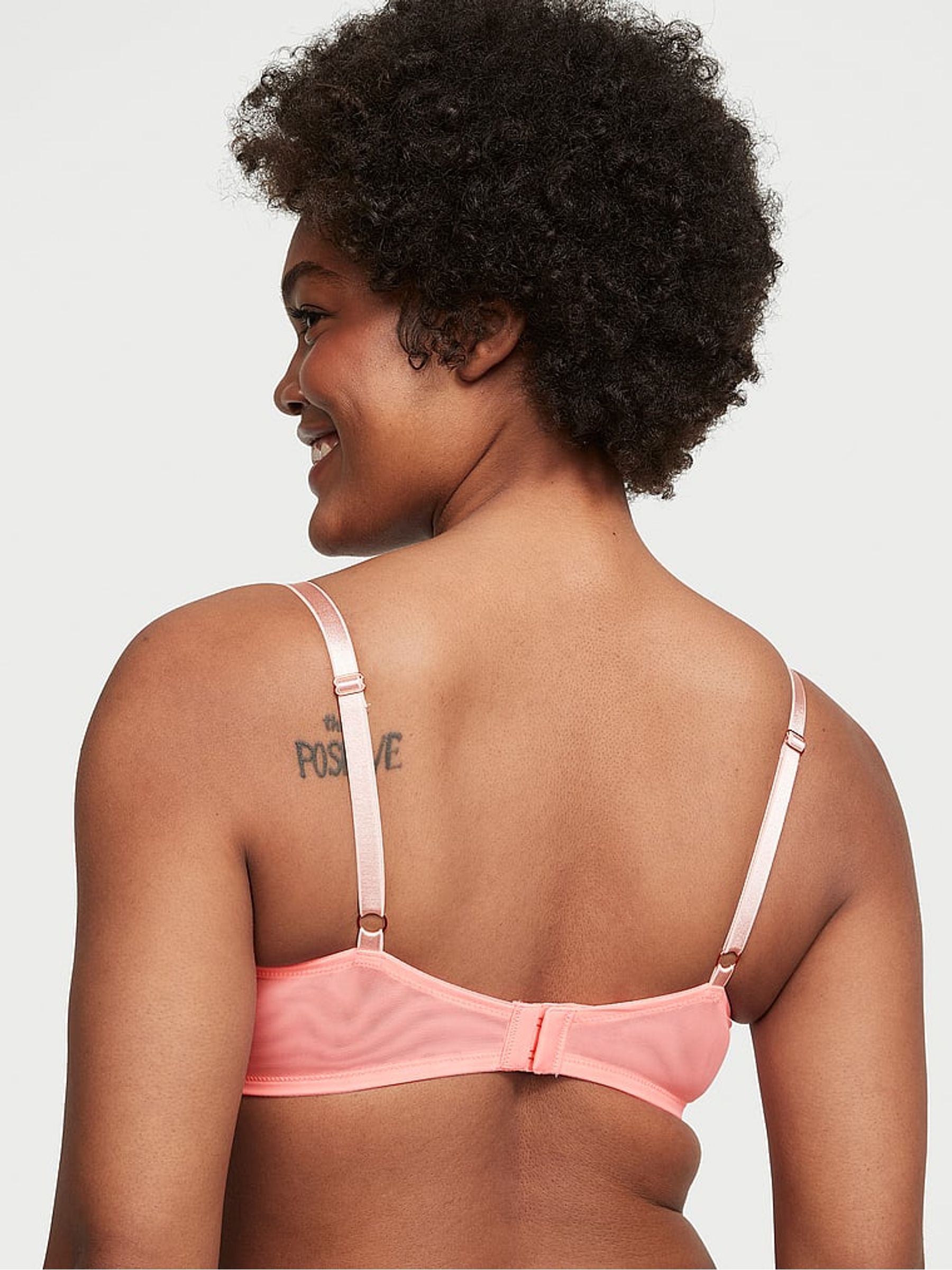 Neon Nectar Orange Lace Lightly Lined Demi Bra - Image 2 of 3