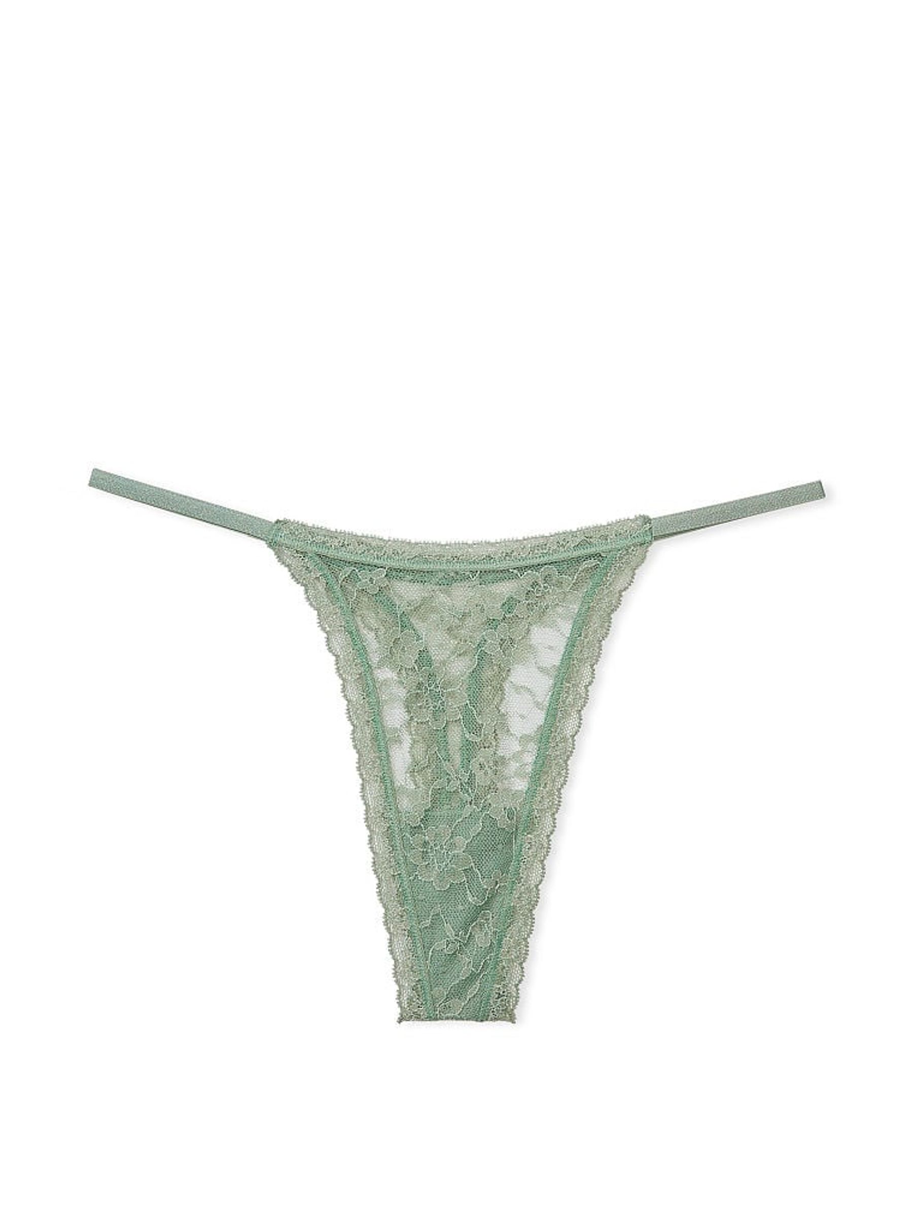 Seasalt Green String Lacie String Thong Knickers - Image 3 of 3