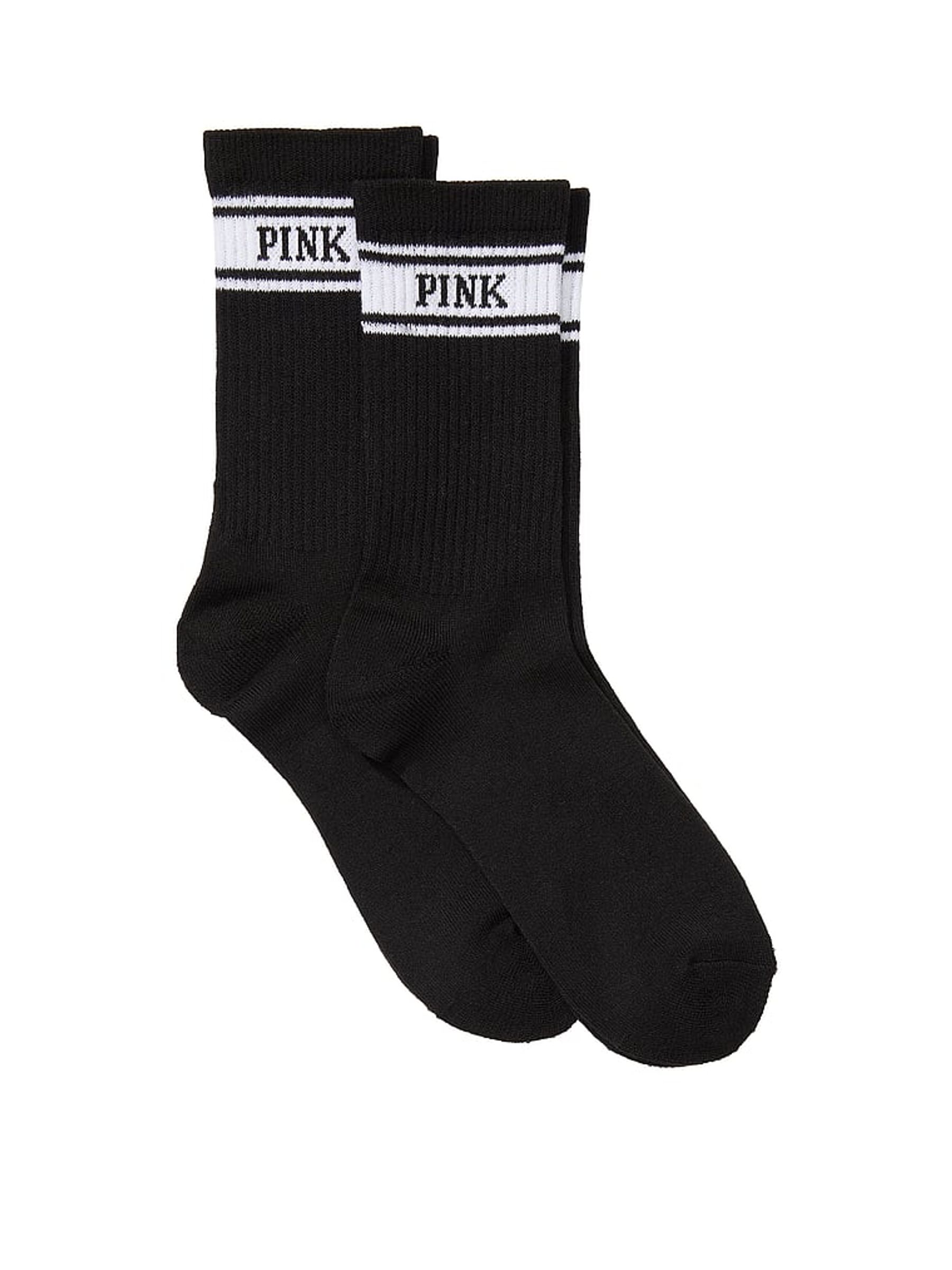 Pure Black Crew Sock 2 Pack - Image 1 of 1
