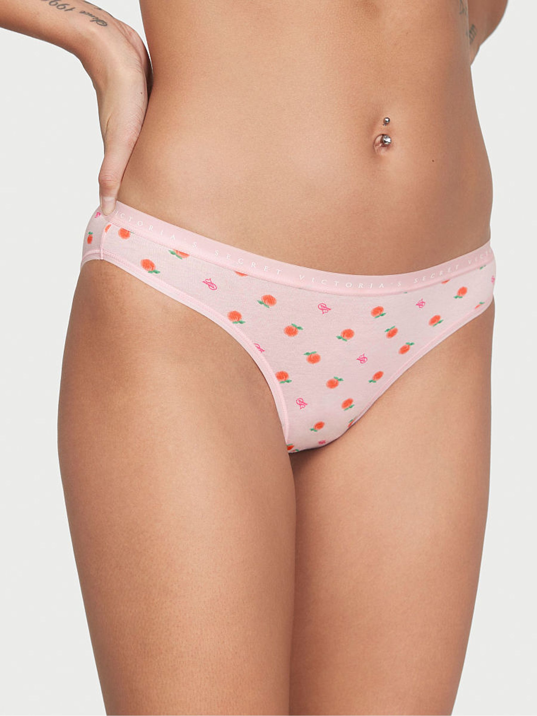 Pretty Blossom Sweet Peach Pink Bikini Knickers - Image 1 of 3