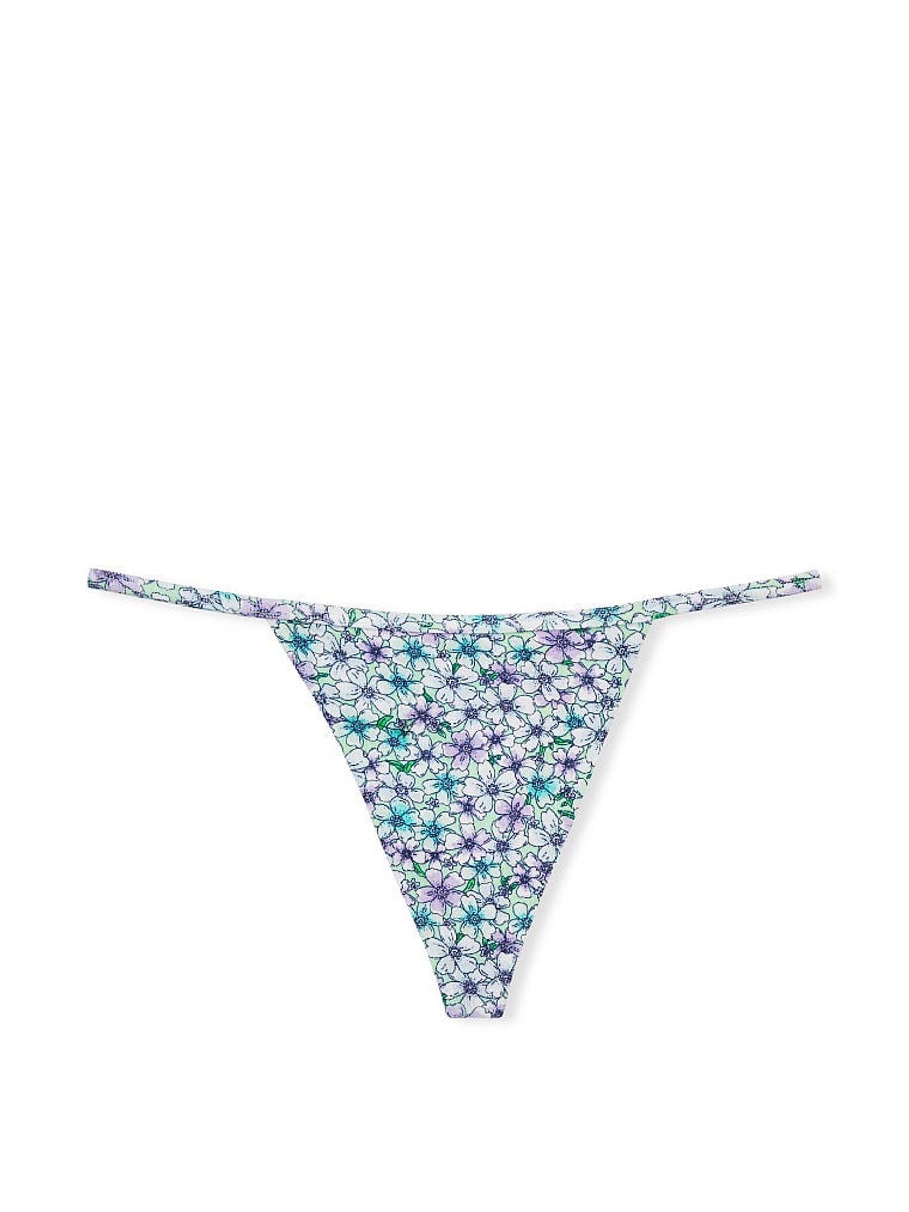Green Cherry Blossom G String Knickers - Image 3 of 3