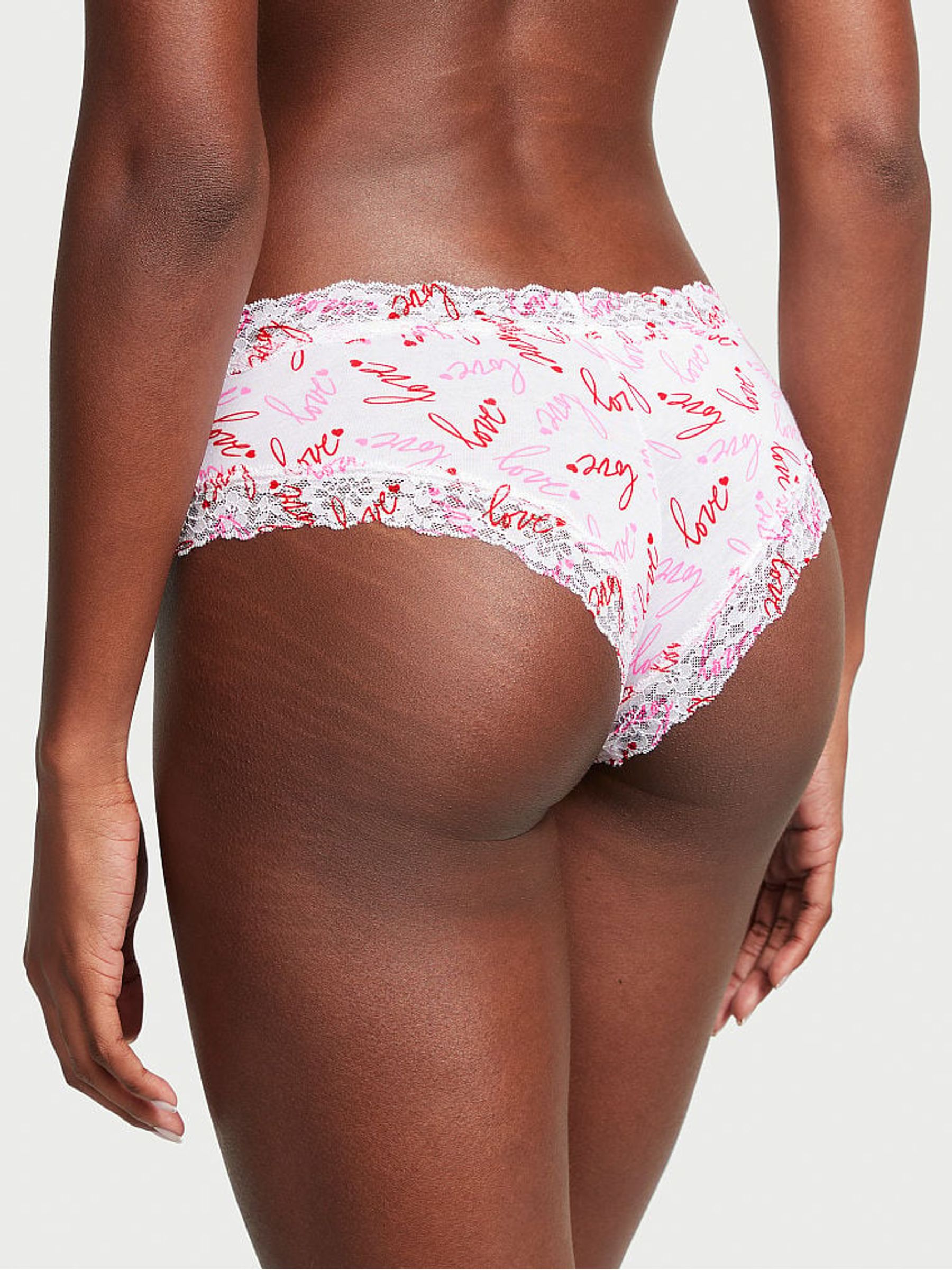 Tossed Love Pink Lace Waist Cheeky Knickers - Image 2 of 3