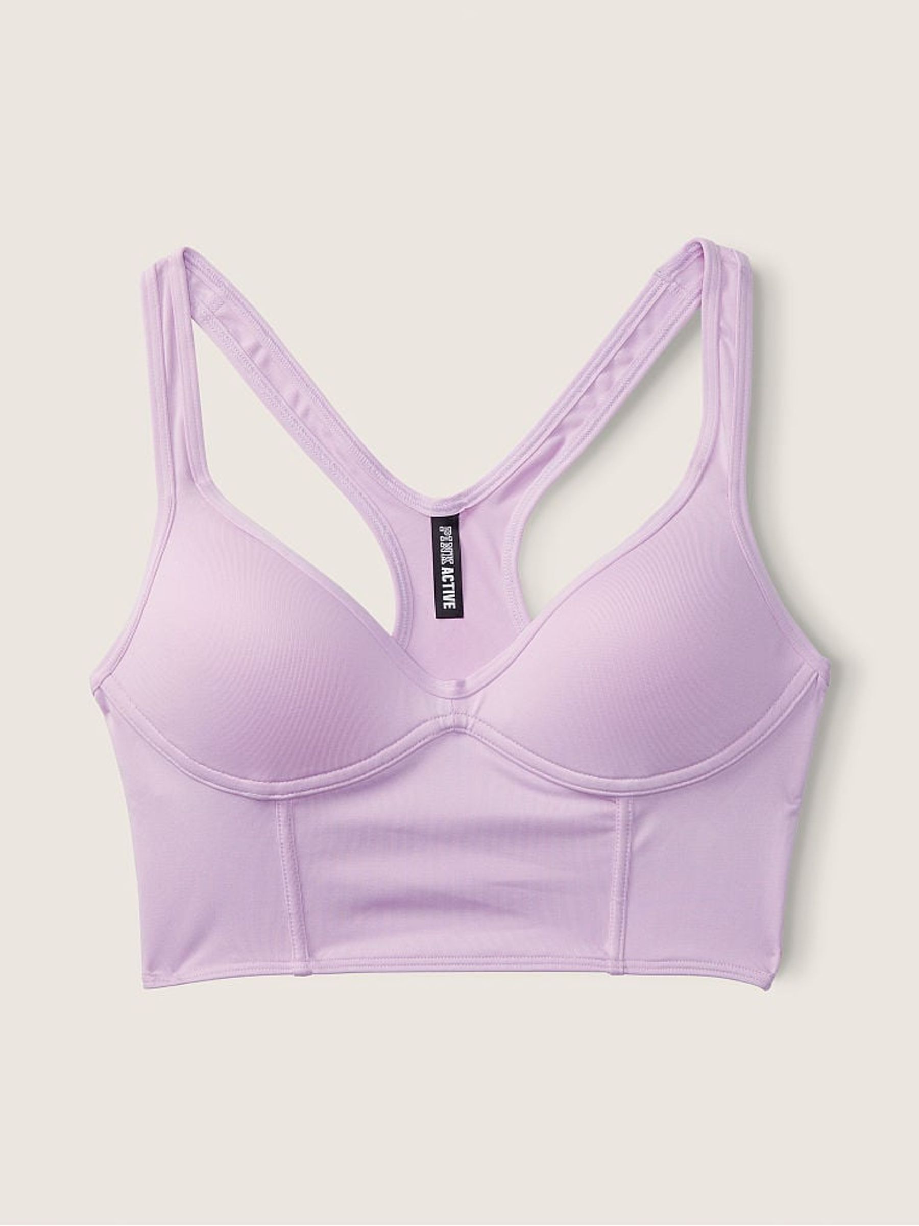 Misty Lilac Purple Push Up Sports Bra - Image 3 of 3