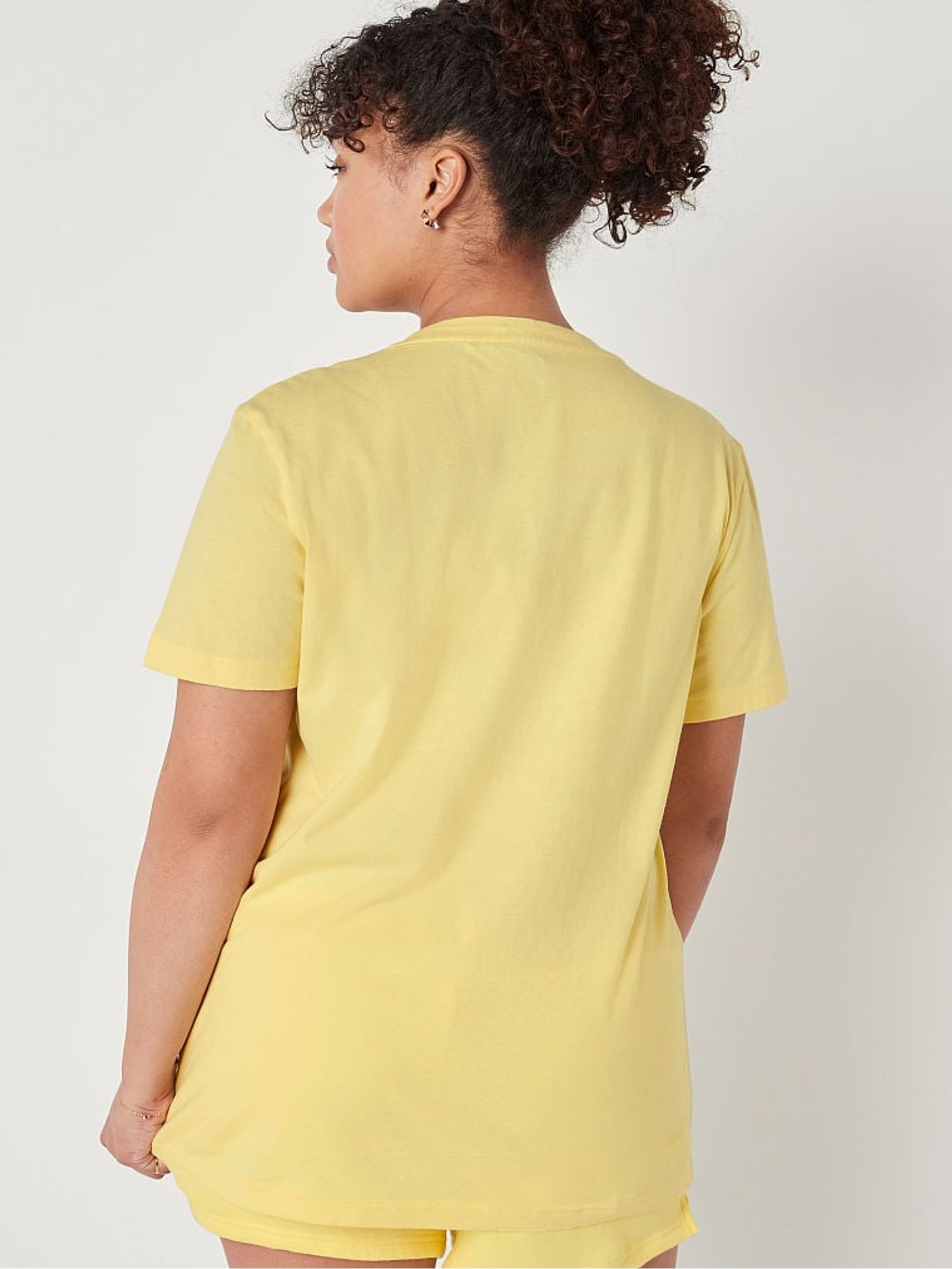 Tulip Yellow V Neck Short Sleeve T-Shirt - Image 2 of 4