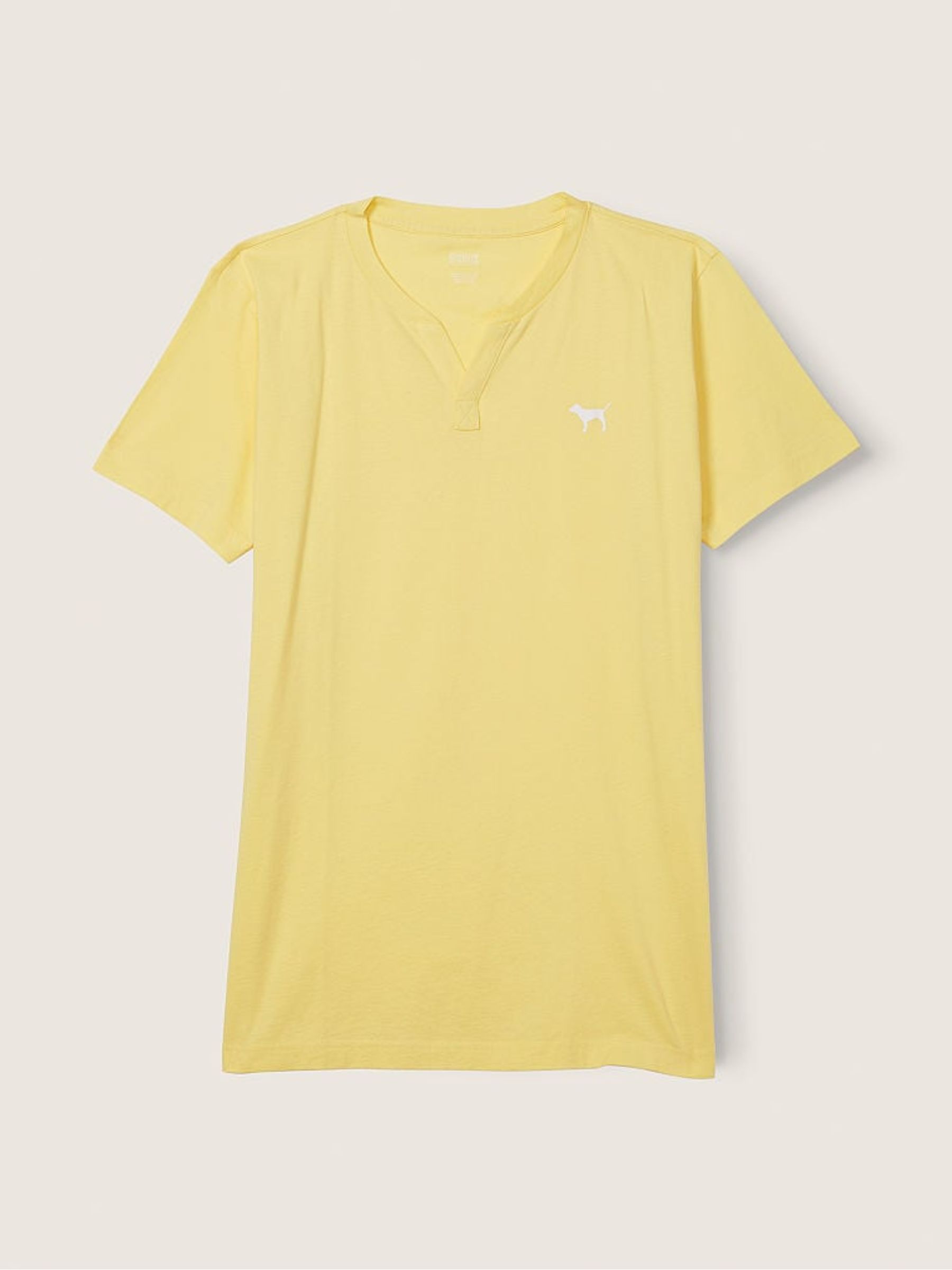 Tulip Yellow V Neck Short Sleeve T-Shirt - Image 4 of 4