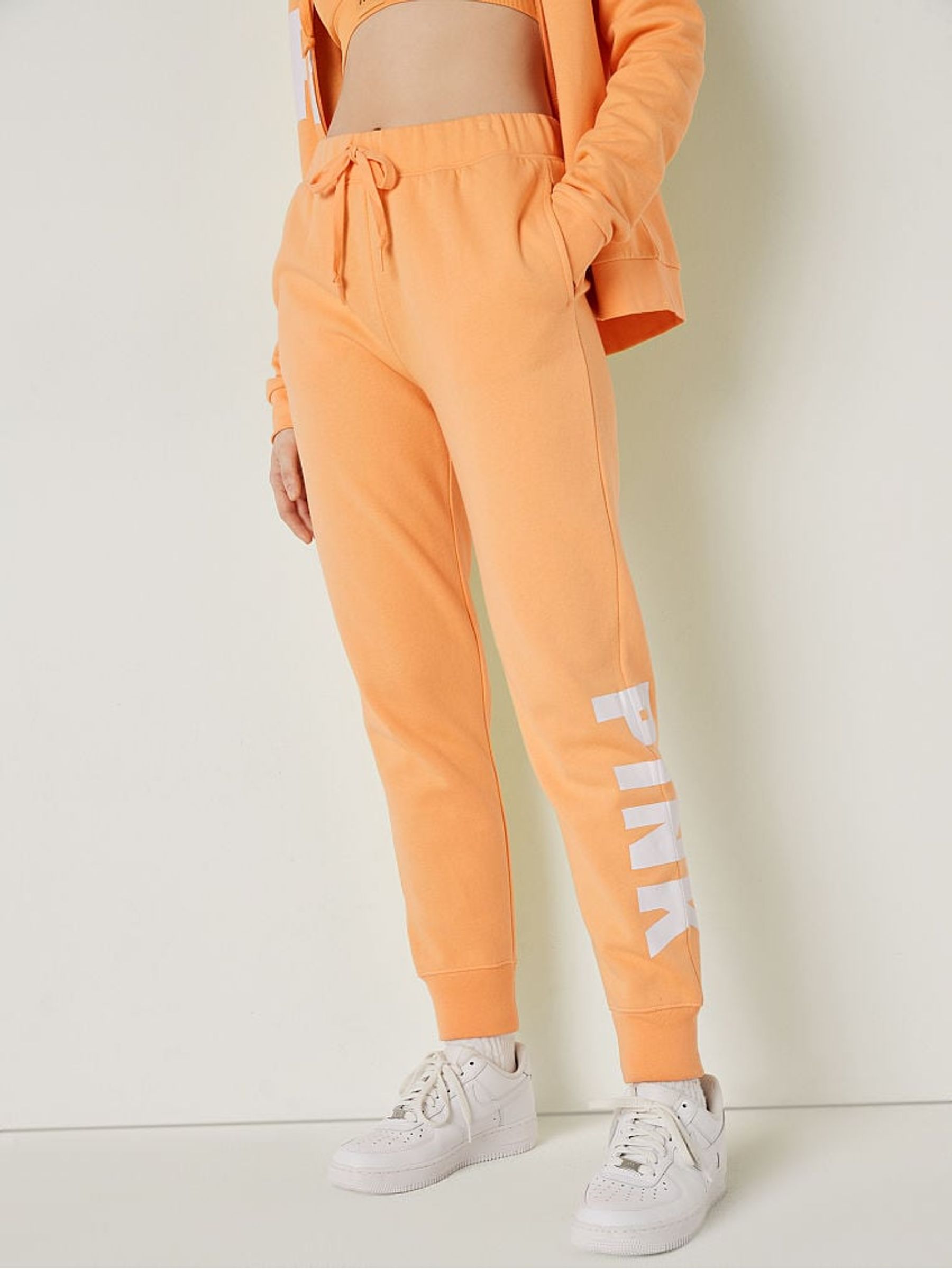 Light Orange Sans Logo Fleece Lounge Jogger - Image 1 of 3