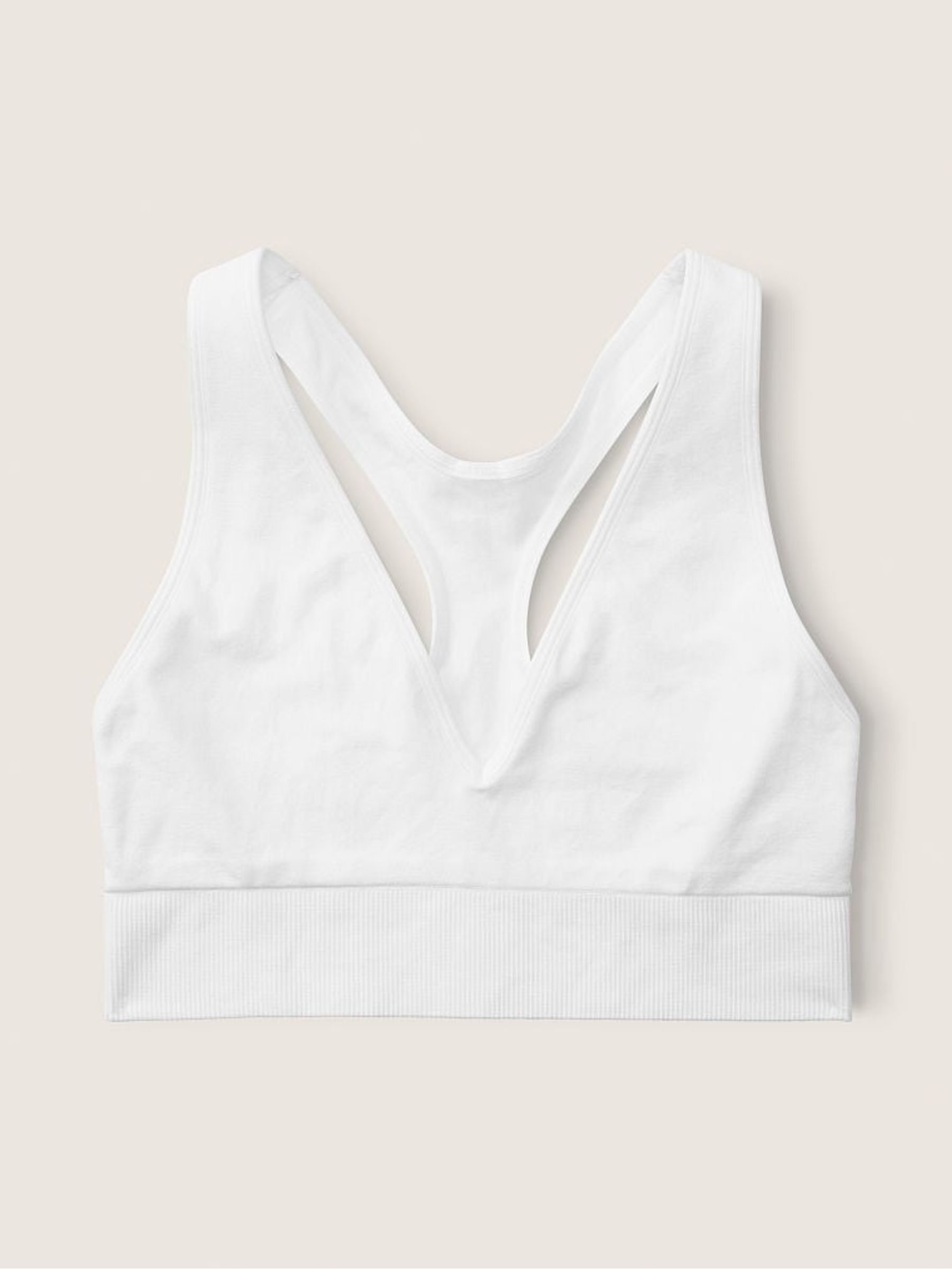 Optic White Seamless Plunge Bralette - Image 3 of 3