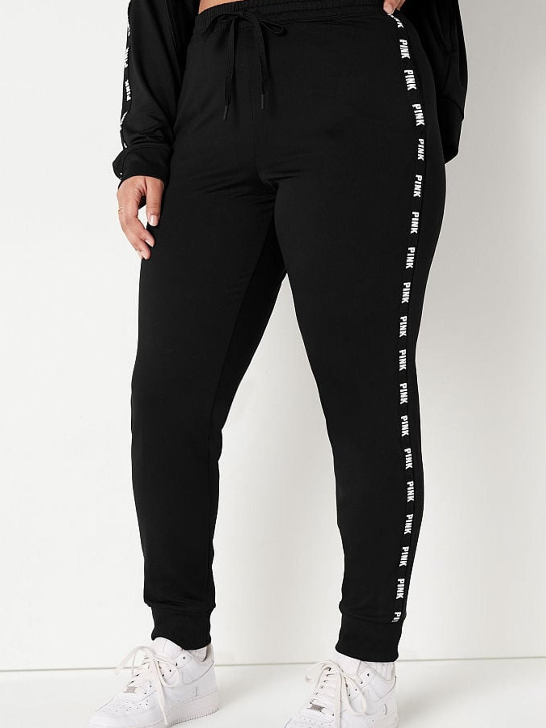 Pure Black Logo Full Length Lounge Jogger - Image 1 of 3