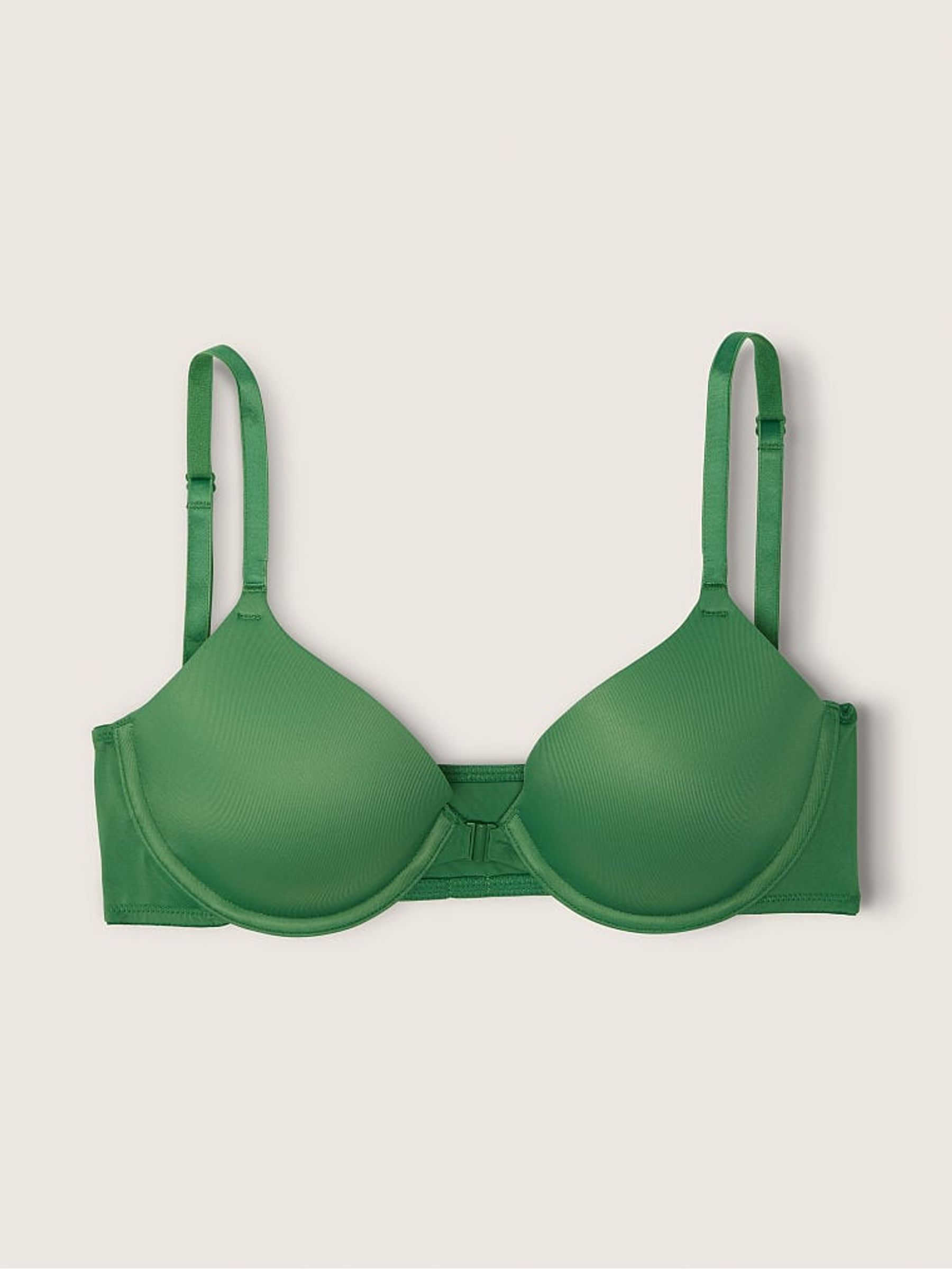Forest Pine Green Lightly Lined Full Cup Front Fastening T-Shirt Bra - Image 4 of 4