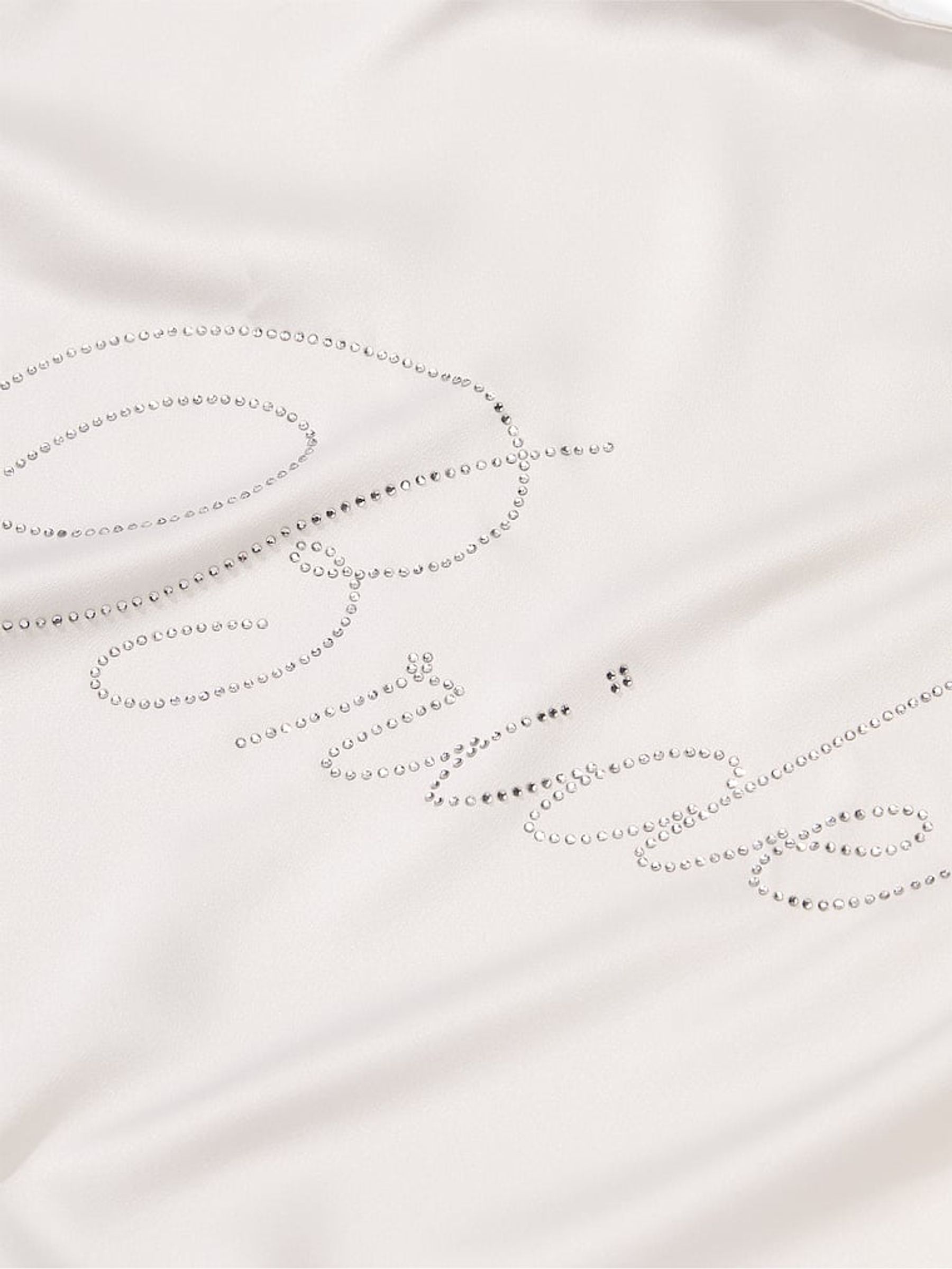 Coconut White Satin Bridal Embellished Dressing Gown - Image 4 of 4