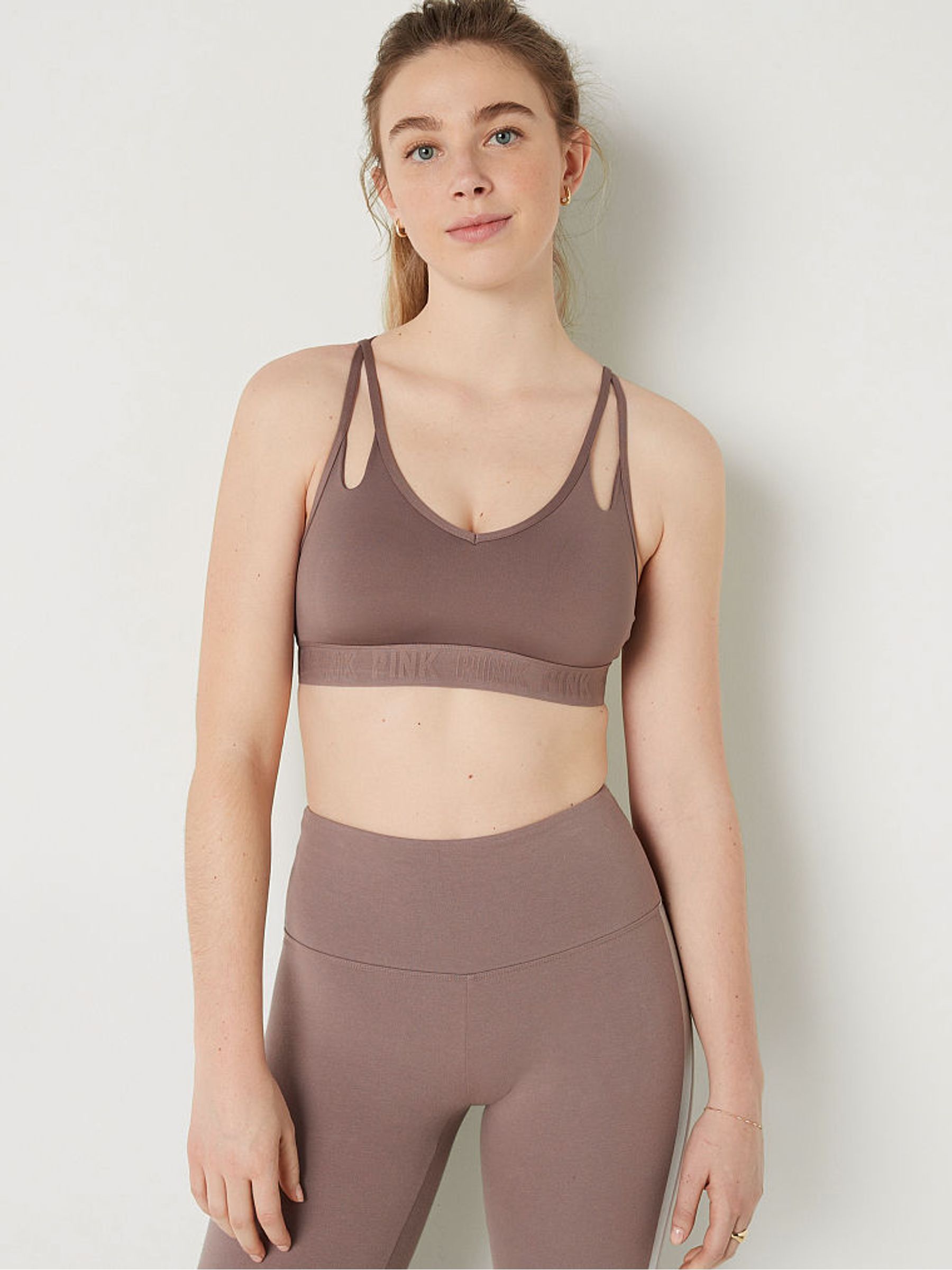 Iced Coffee Brown Ultimate Strappy Back Lightly Lined Bra - Image 1 of 4