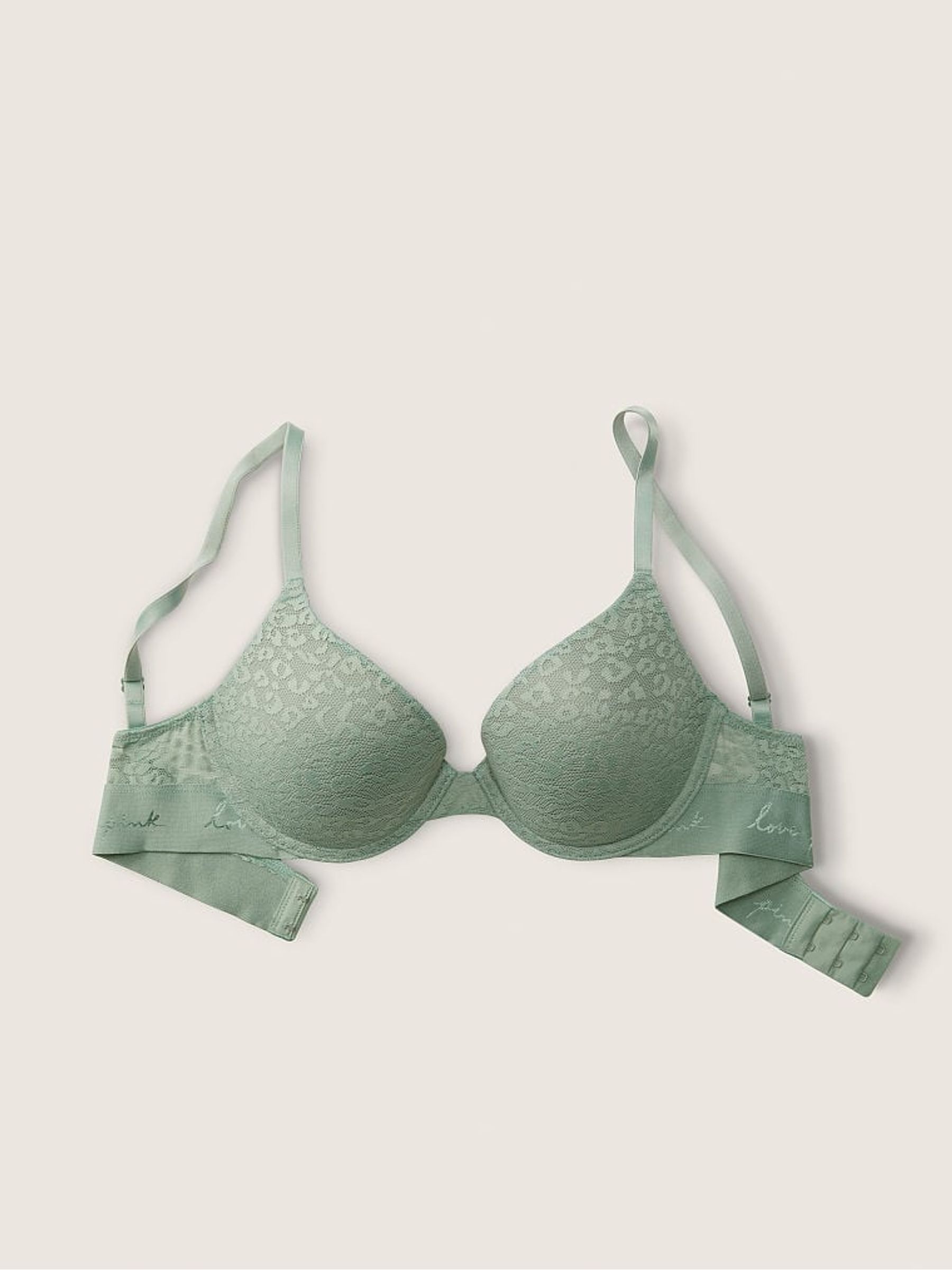 Iceberg Green Push Up T-Shirt Bra - Image 4 of 5