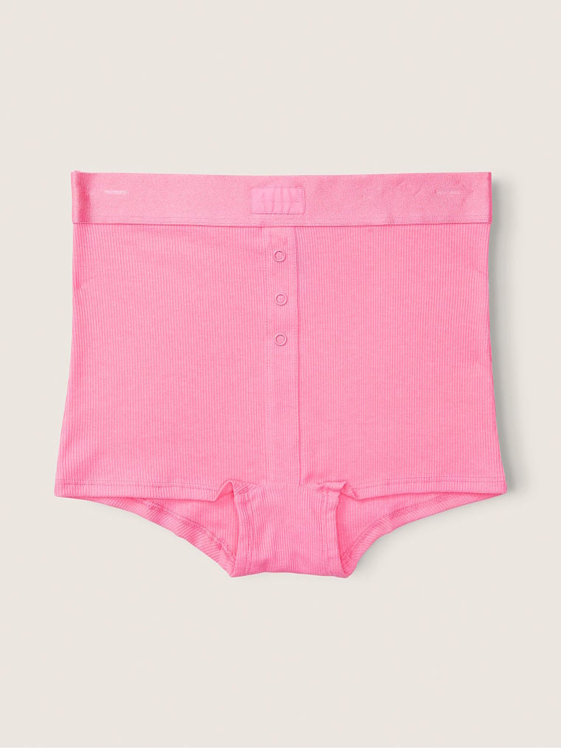 Dreamy Pink High-Waist Boyshort Knicker - Image 1 of 2