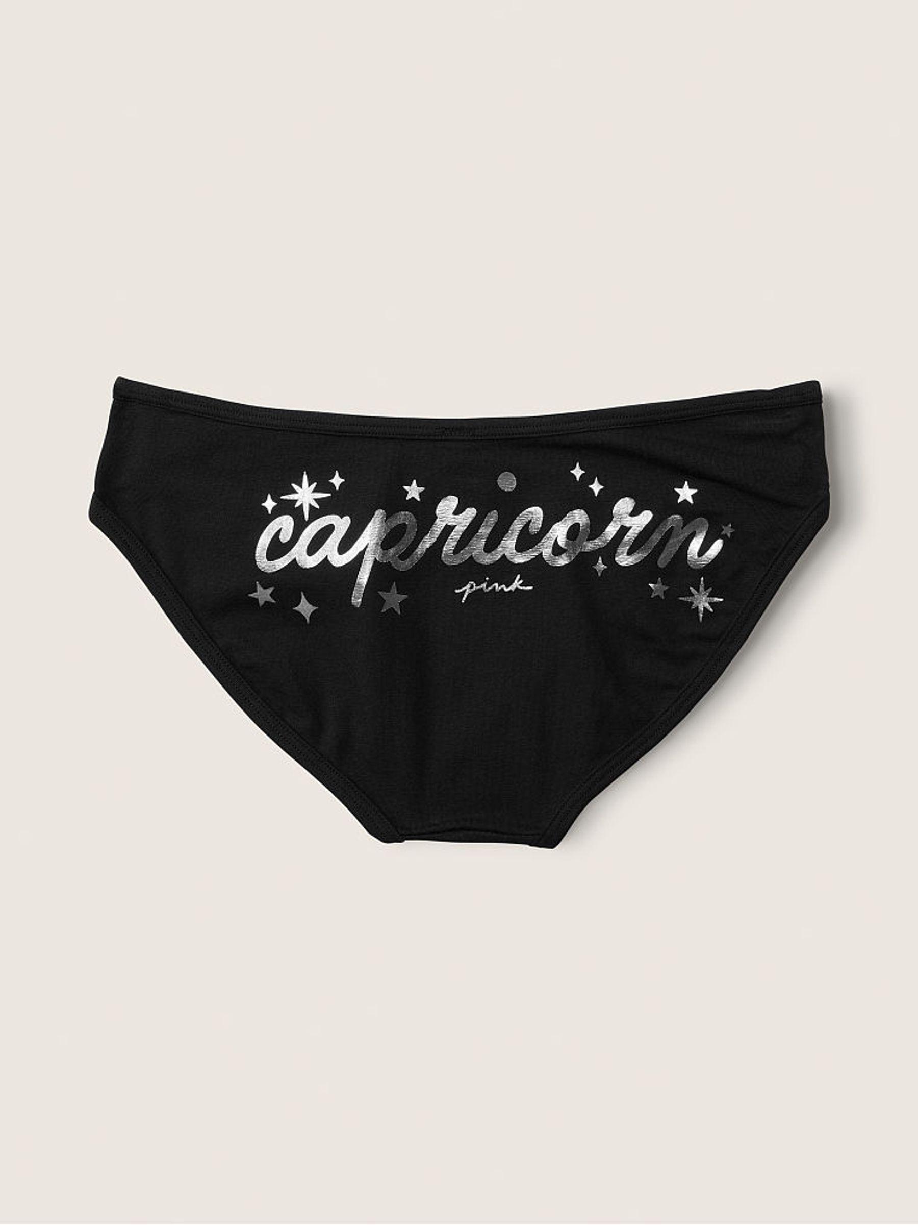Capricorn Black Astrology Cotton Bikini Knickers - Image 2 of 2