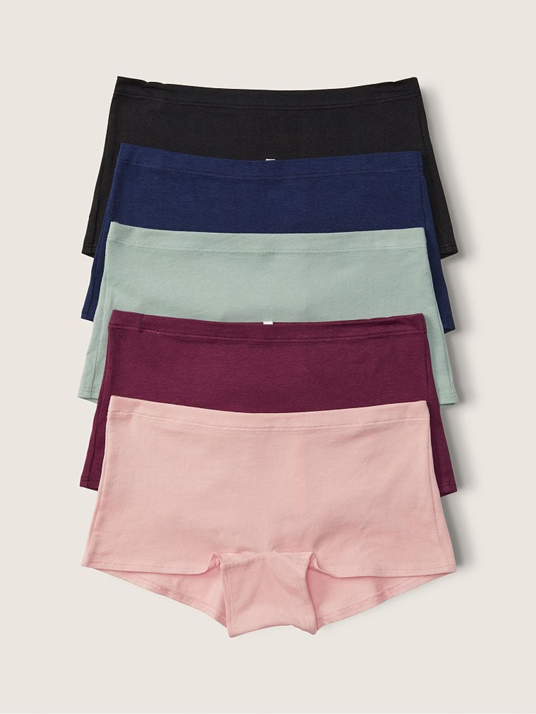 Black/Grey/Pink/Blue Short Knickers Multipack - Image 1 of 1 Black/Grey/Pink/Blue Short Knickers Multipack - Image 1 of 1