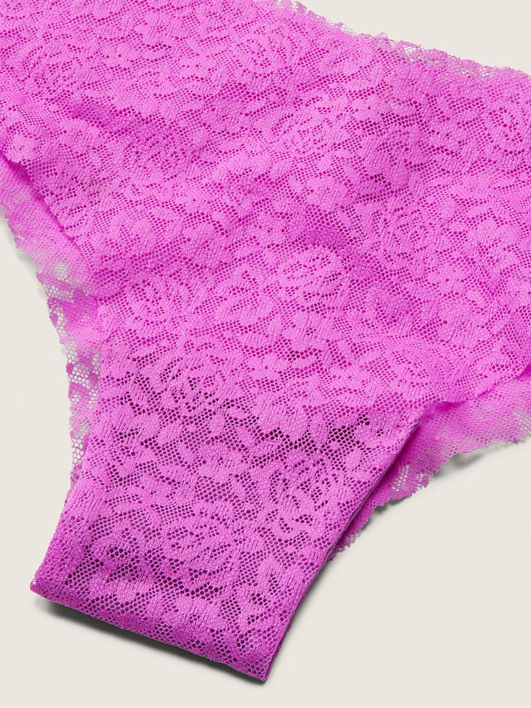 House Party Purple No Show Lace Cheeky Knickers - Image 2 of 2