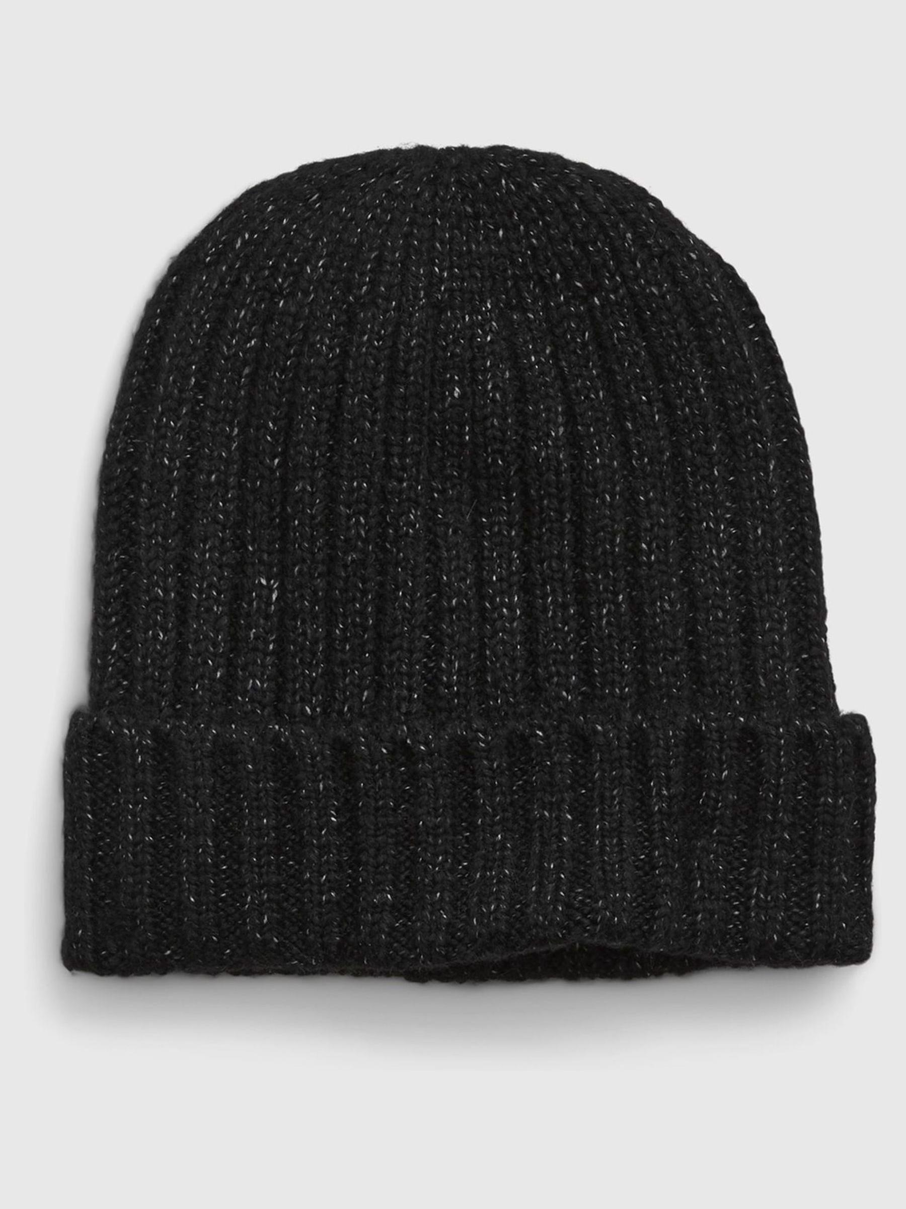 Black Adults Tweed Beanie - Image 1 of 1