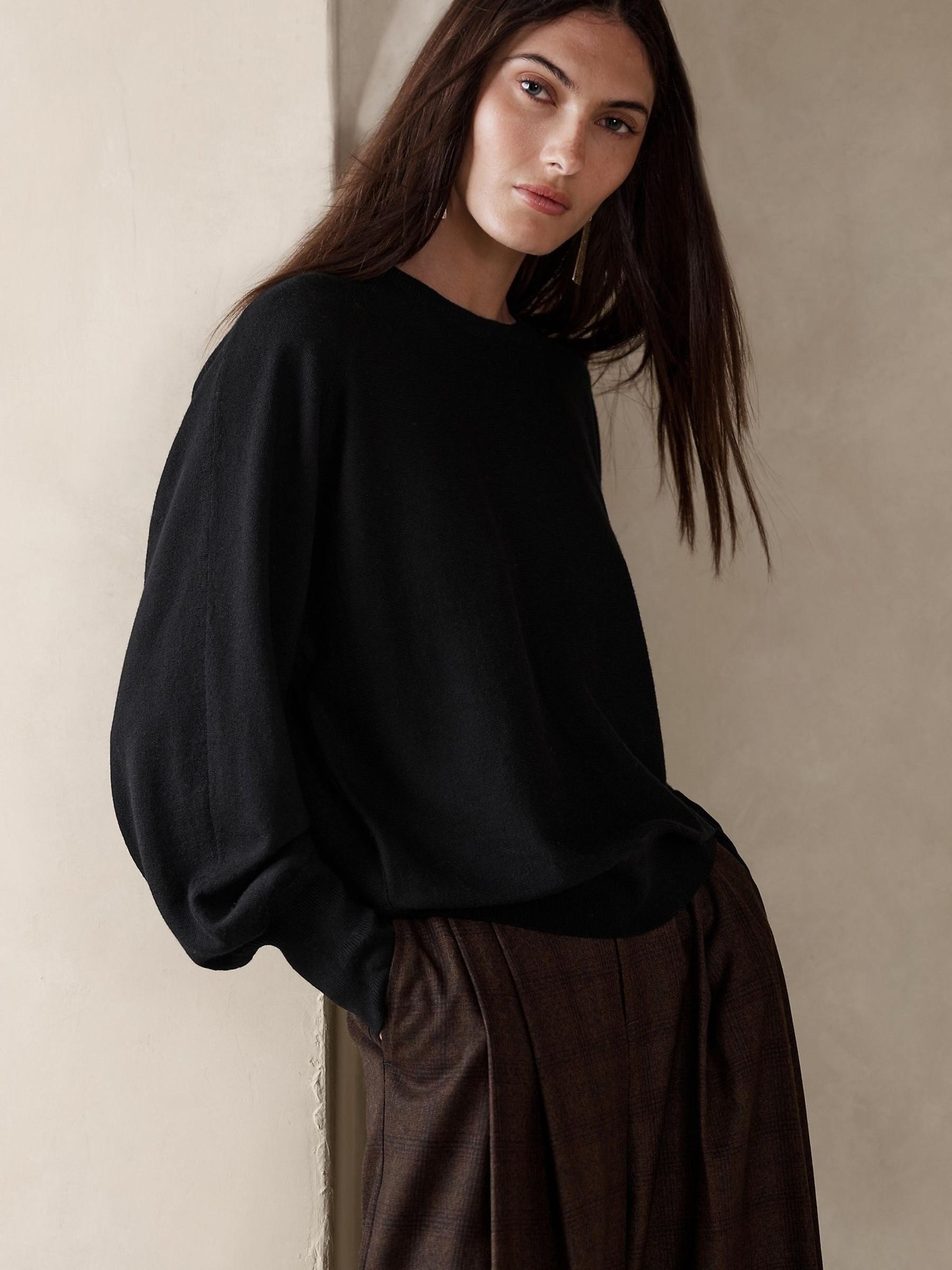 Banana Republic Black Telma Merino Jumper - Image 1 of 2