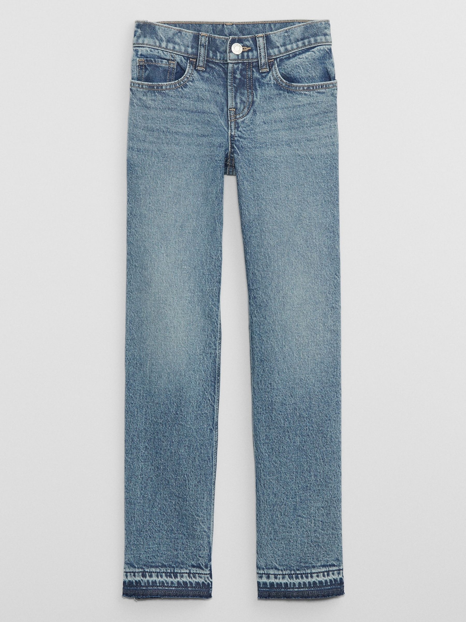 Vintage Wash Blue Mid Rise Straight Washwell Jeans (5-14yrs) - Image 1 of 4