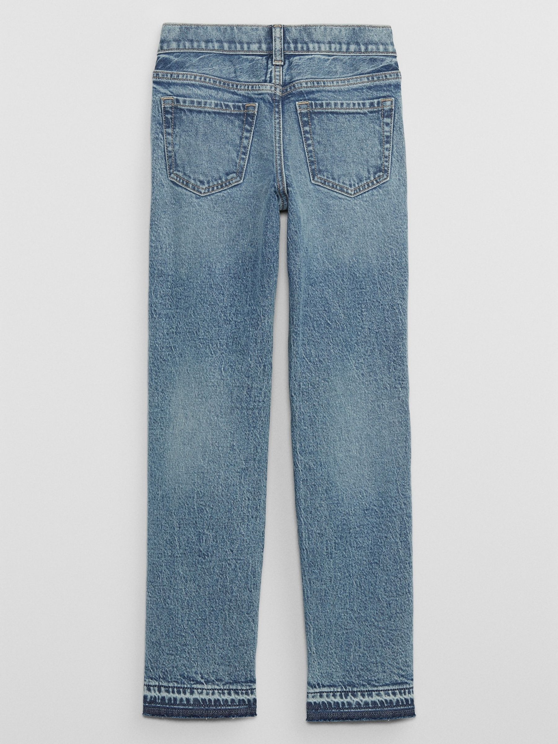Vintage Wash Blue Mid Rise Straight Washwell Jeans (5-14yrs) - Image 2 of 4