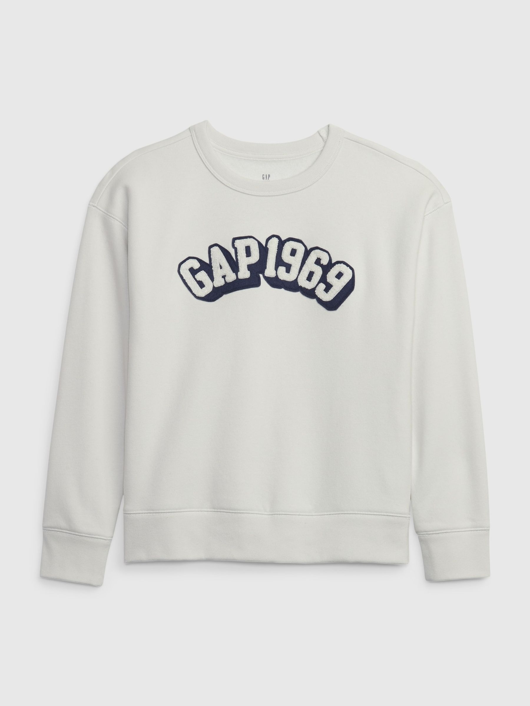 White 1969 Logo Crew Neck Sweatshirt (4-13yrs) - Image 1 of 2