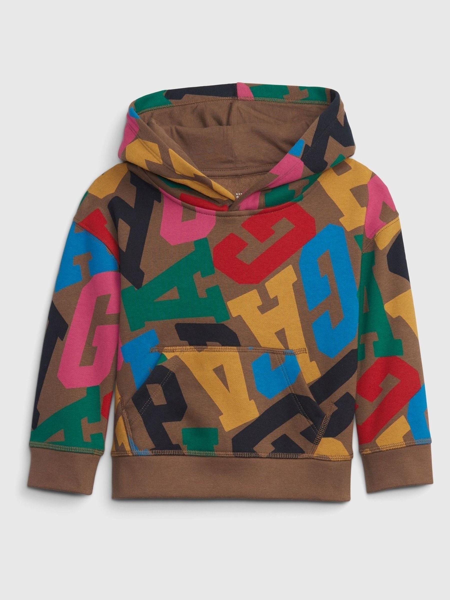 Brown Logo All Over Print Hoodie - Image 1 of 1
