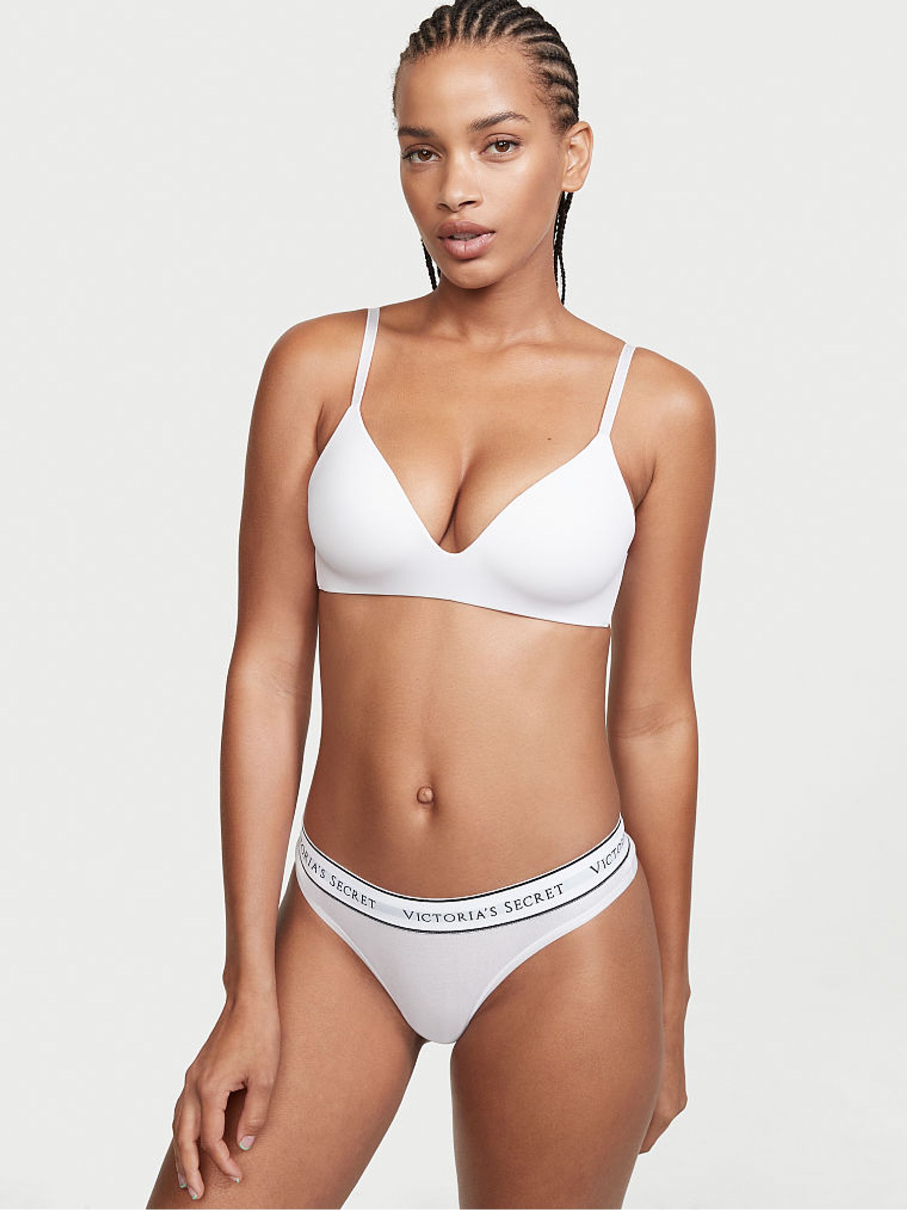 Ivory White Thong Knickers - Image 1 of 3
