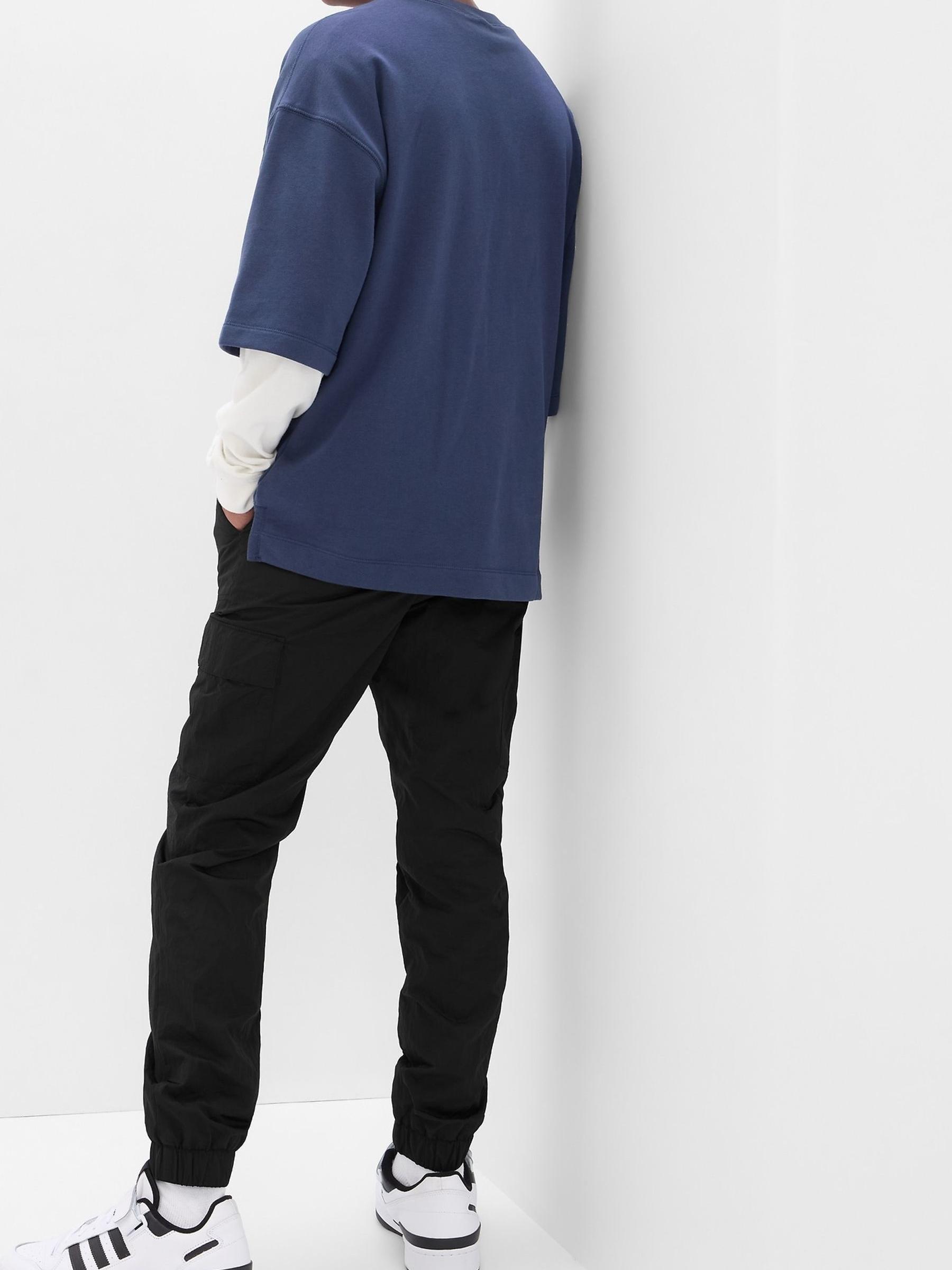 Black Cuffed Teen Cargo Trousers - Image 2 of 4