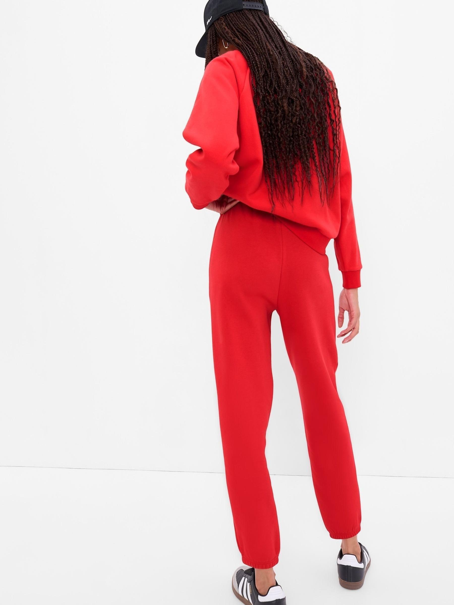 Red High Rise Vintage Soft Pull-On Joggers - Image 2 of 4
