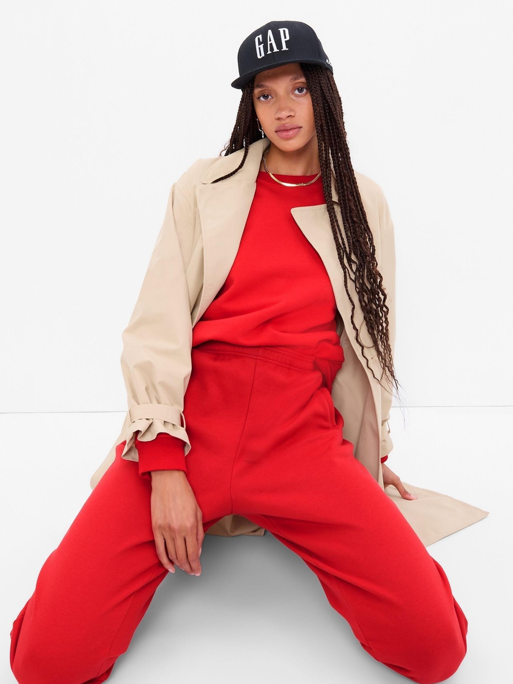 Red High Rise Vintage Soft Pull-On Joggers - Image 3 of 4