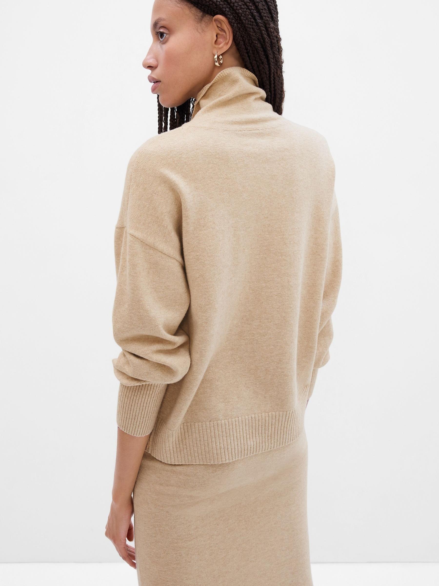 Beige Mock Neck Jumper - Image 2 of 4