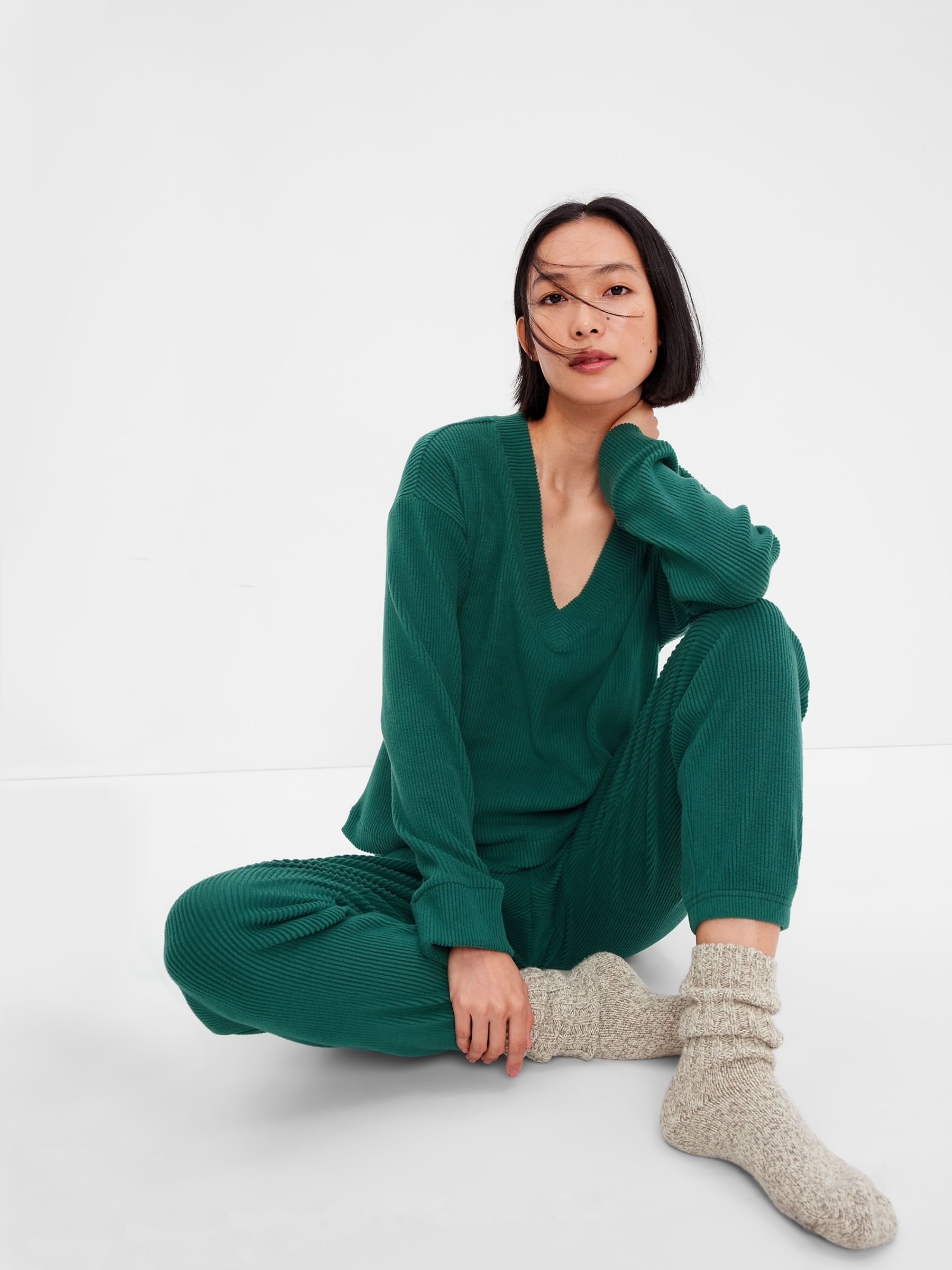 Green Cosy Rib Jumper - Image 1 of 1