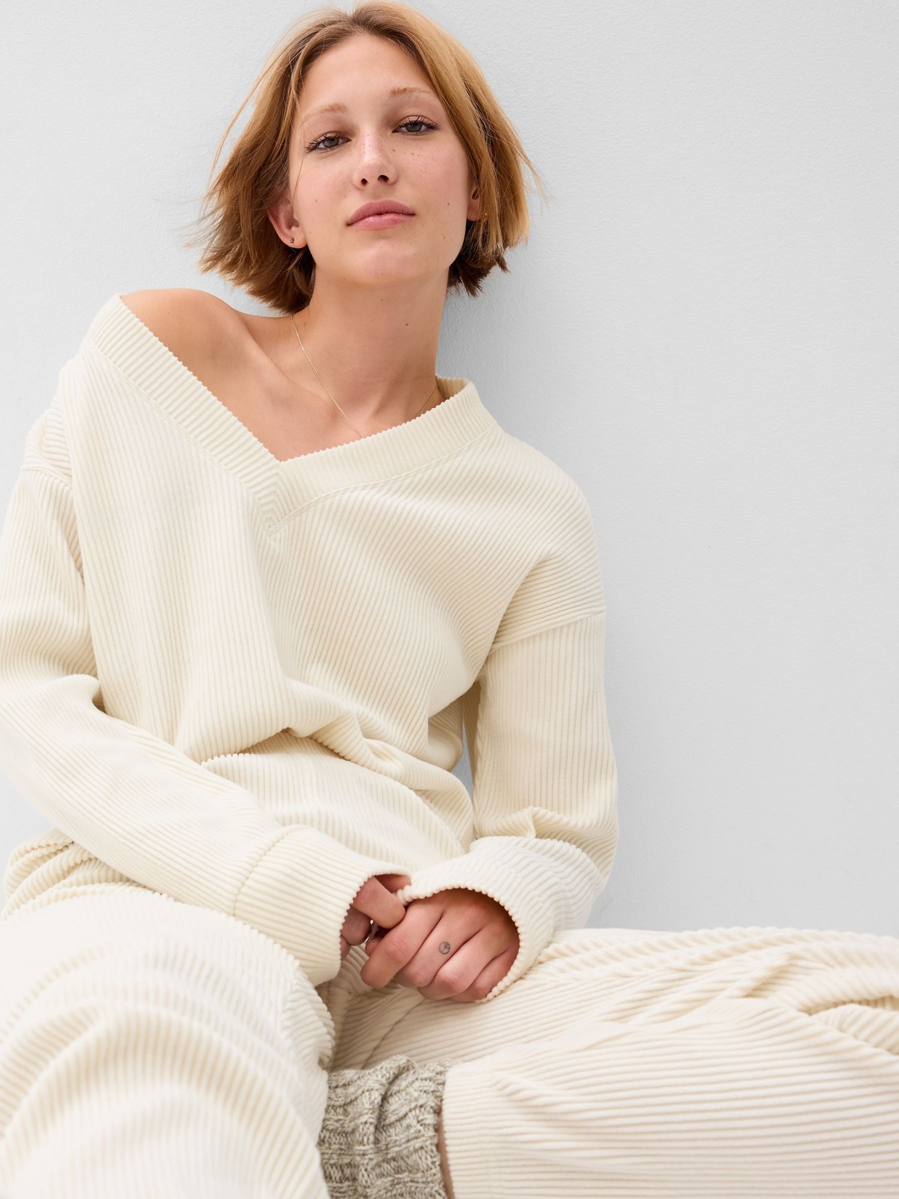 Cream Cosy Rib Jumper - Image 1 of 3
