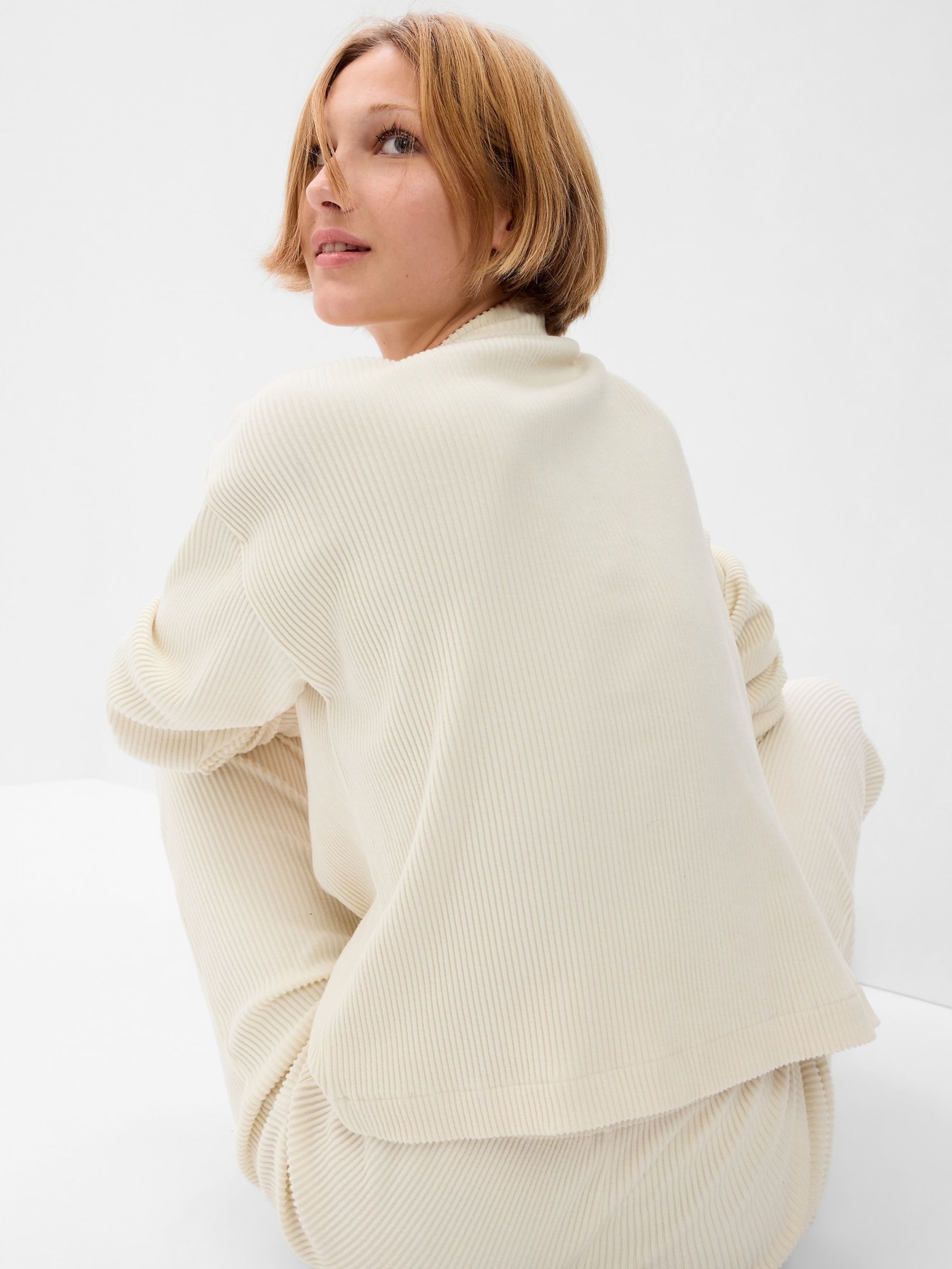 Cream Cosy Rib Jumper - Image 2 of 3