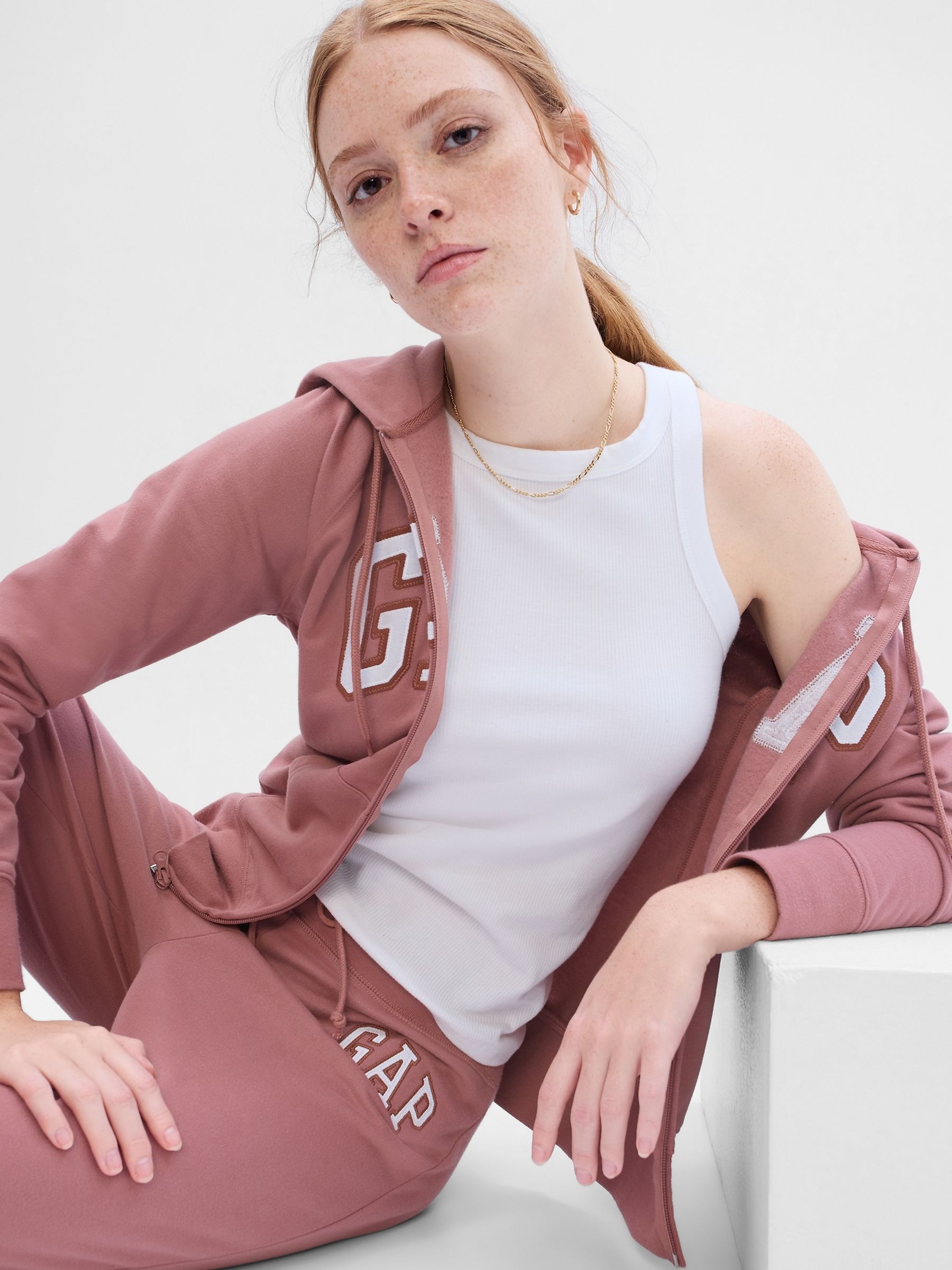 Purple Mauve Logo Zip Up Hoodie - Image 1 of 2
