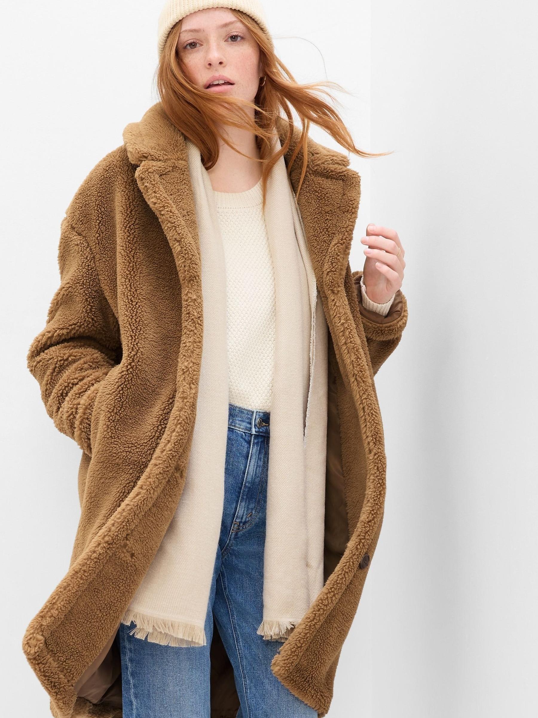 Brown Sherpa Coat - Image 1 of 4