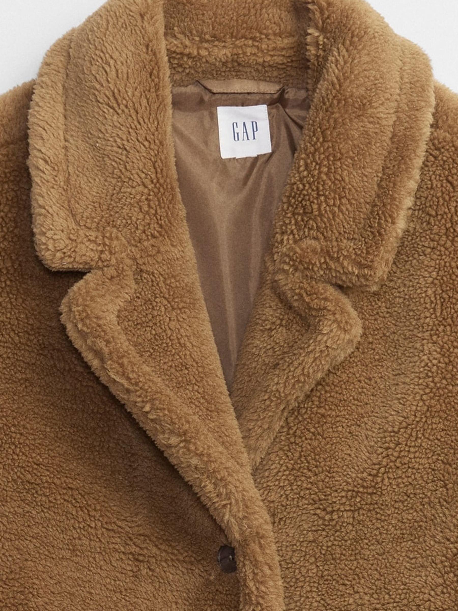 Brown Sherpa Coat - Image 4 of 4