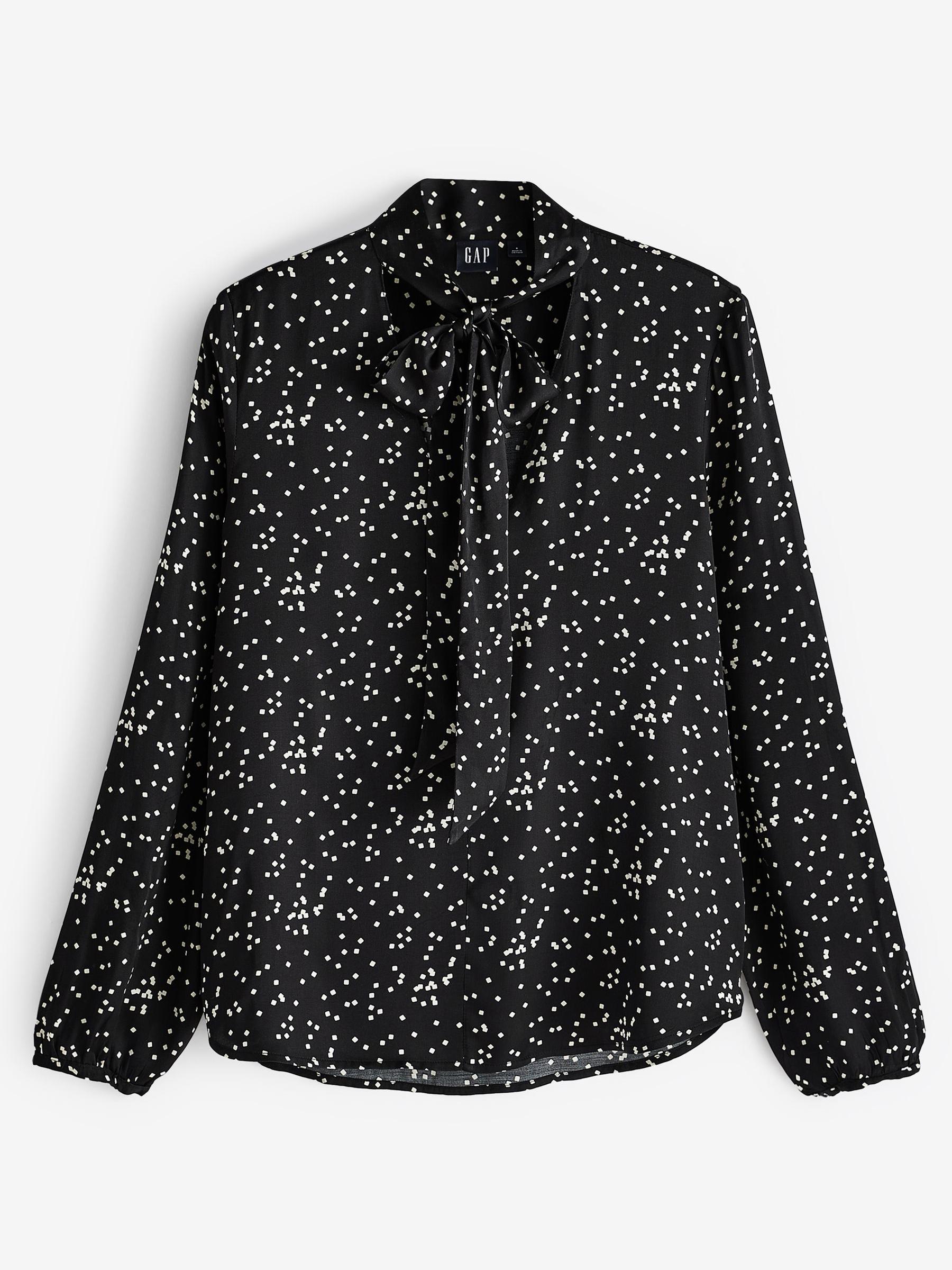 Black Scarf Top - Image 1 of 4